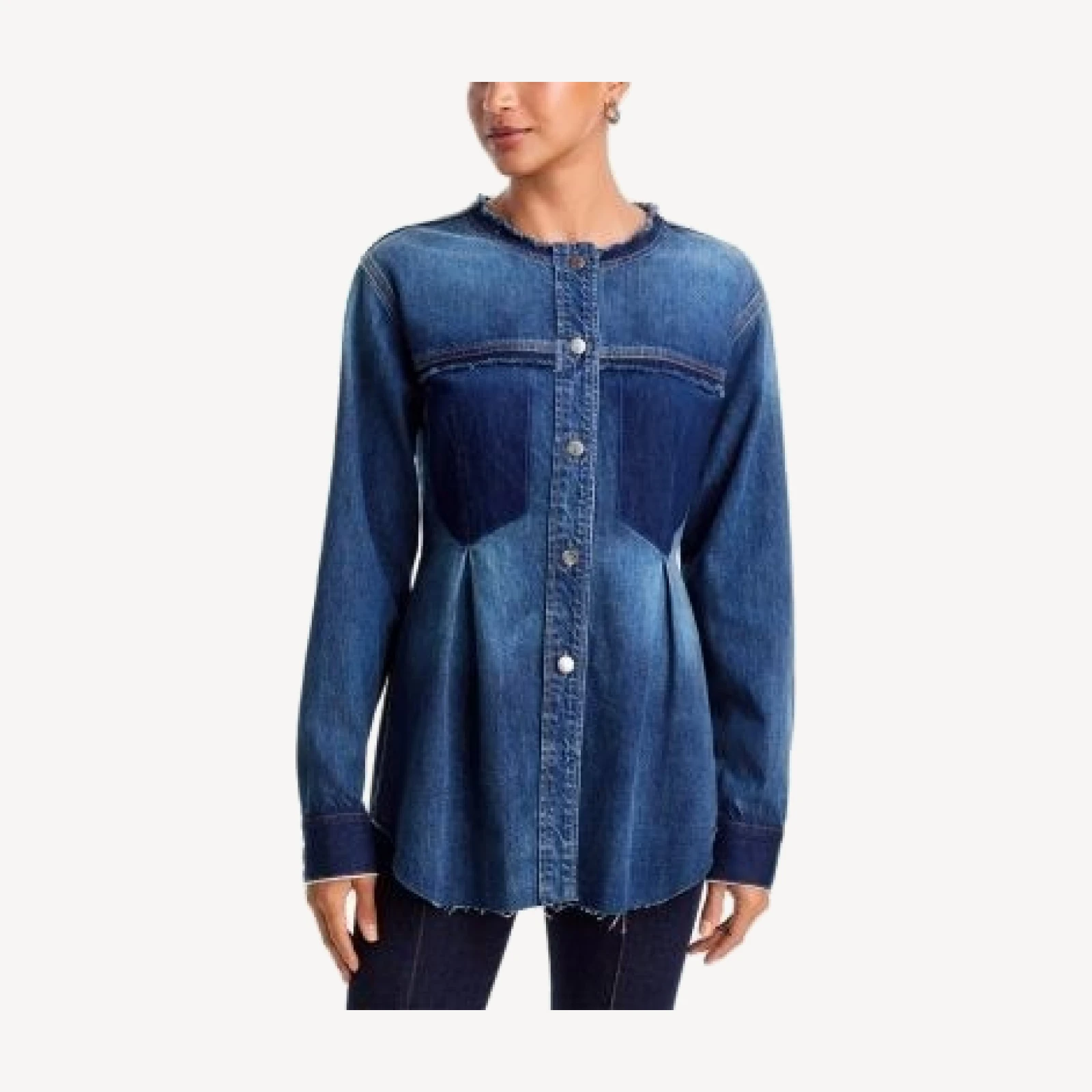 Veronica Beard Welisa Denim Shirt Jacket