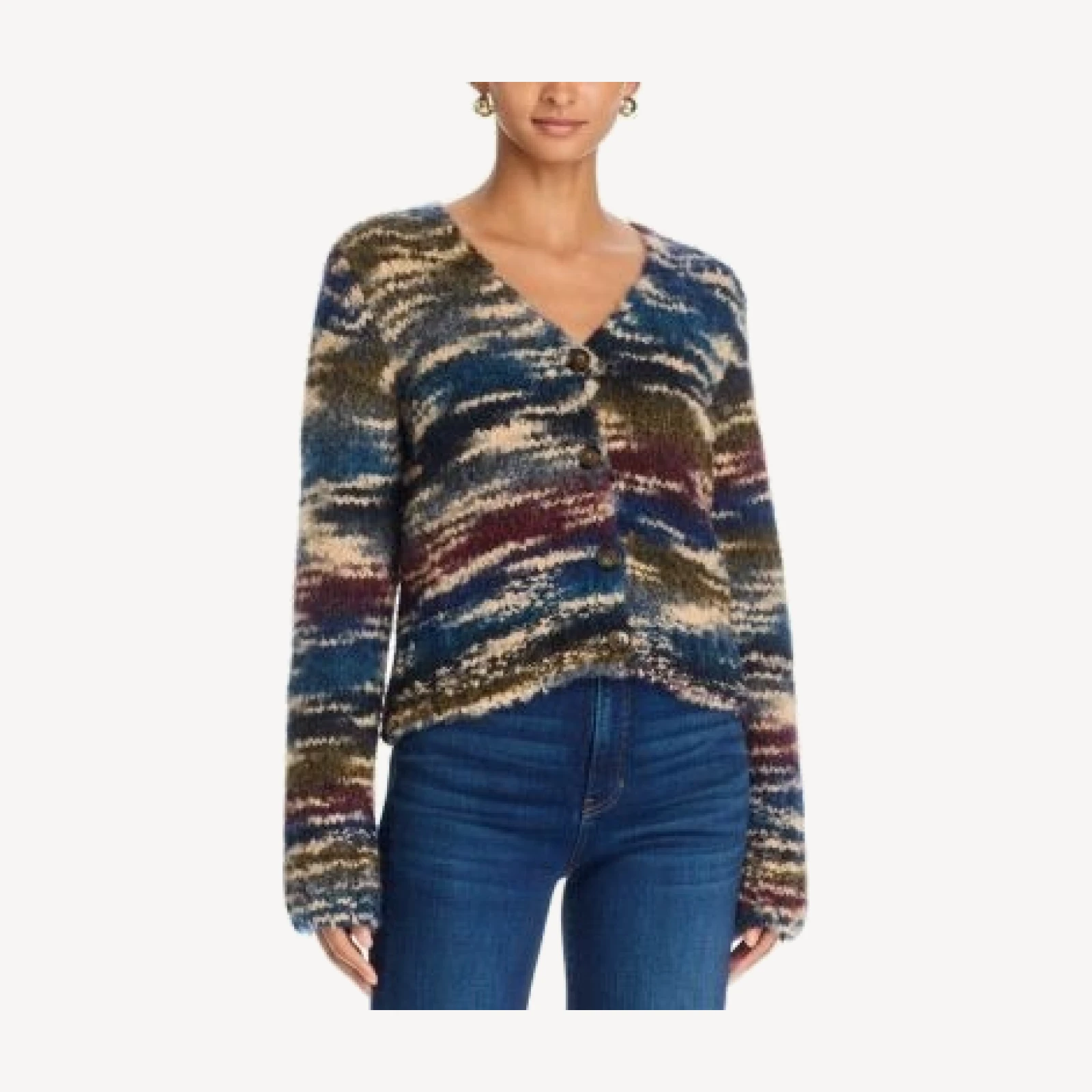 Veronica Beard Monae V Neck Cardigan