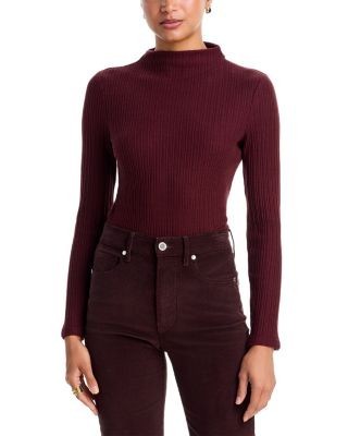 Veronica Beard Nadja Mock Neck Top