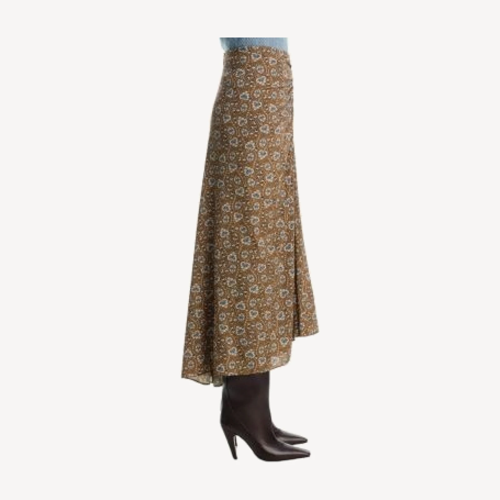 Veronica Beard Limani Ruched Midi Skirt