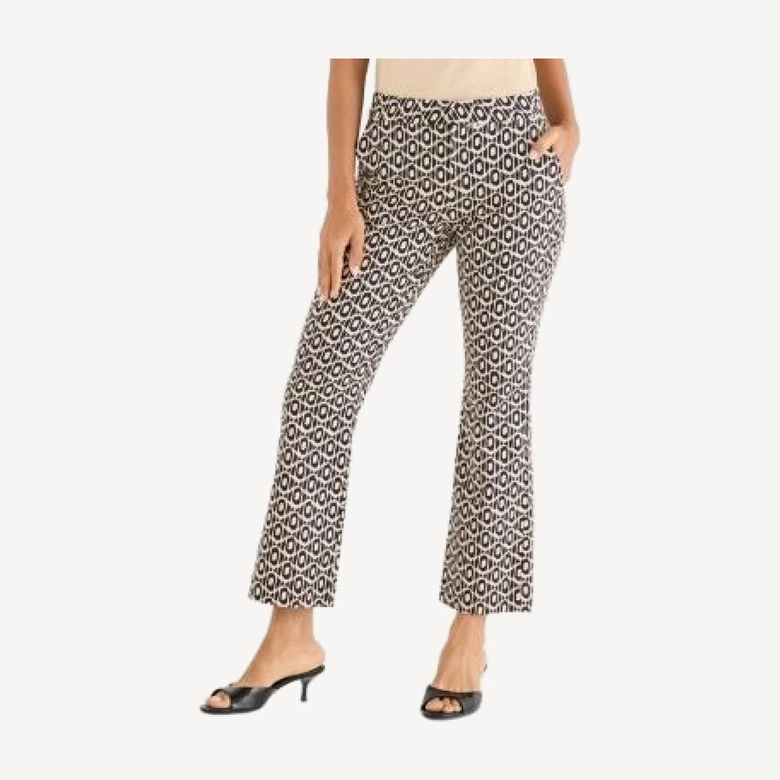 Nic+Zoe Lacy Diamonds Plaza Demi Bootcut Pants