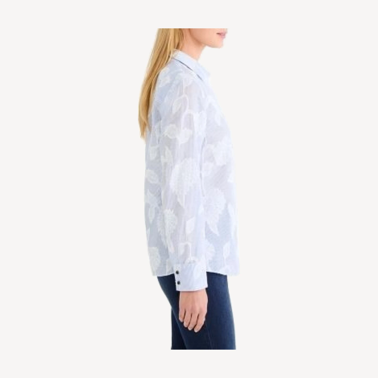 Nic+Zoe Floral Jacquard Top