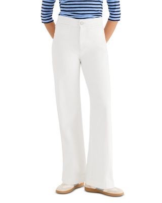 Nic+Zoe Vantage High Rise Wide Leg Jeans in Paper White