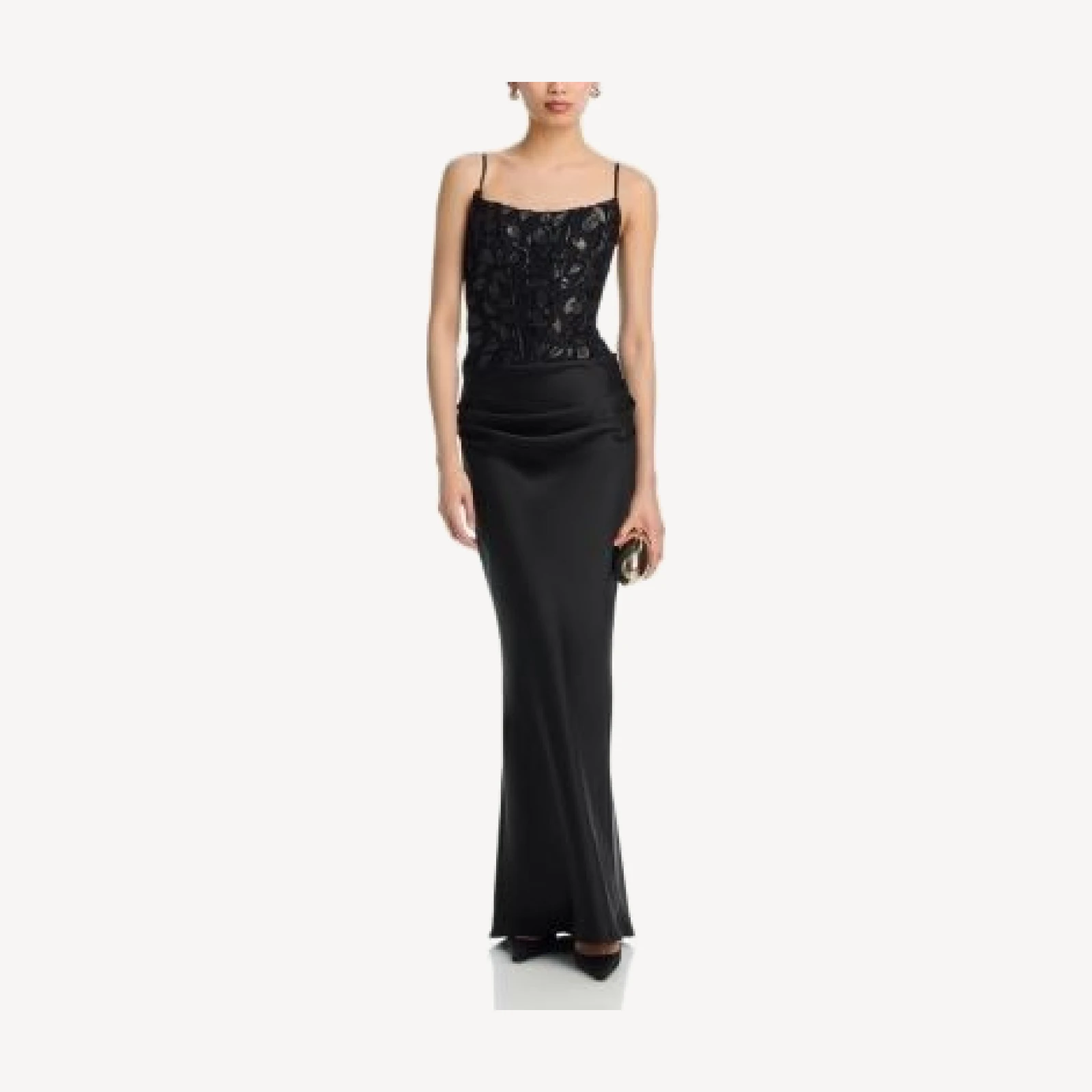 Aqua Long Corset Dress - Exclusive