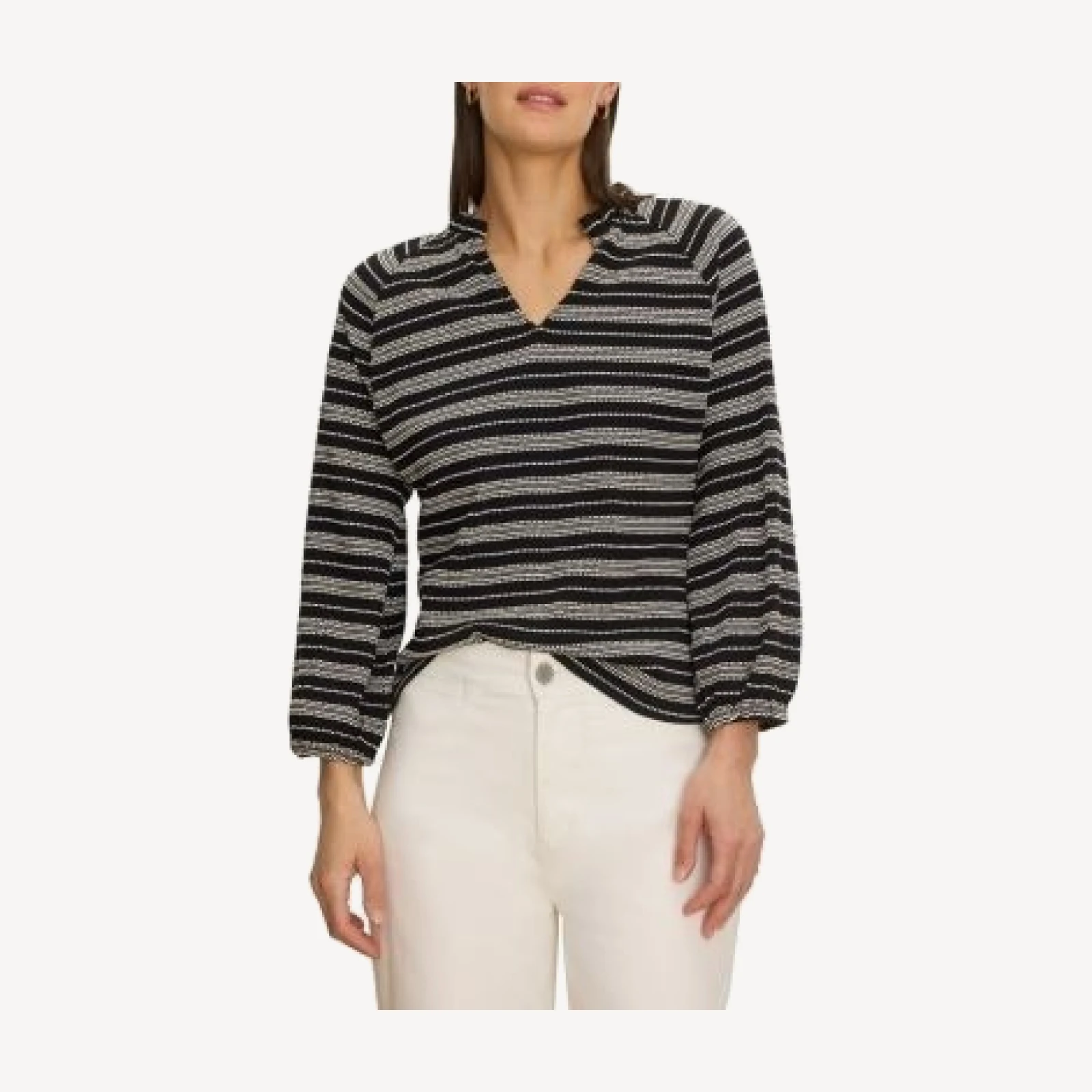 Nic+Zoe Dashing Split Neck Top