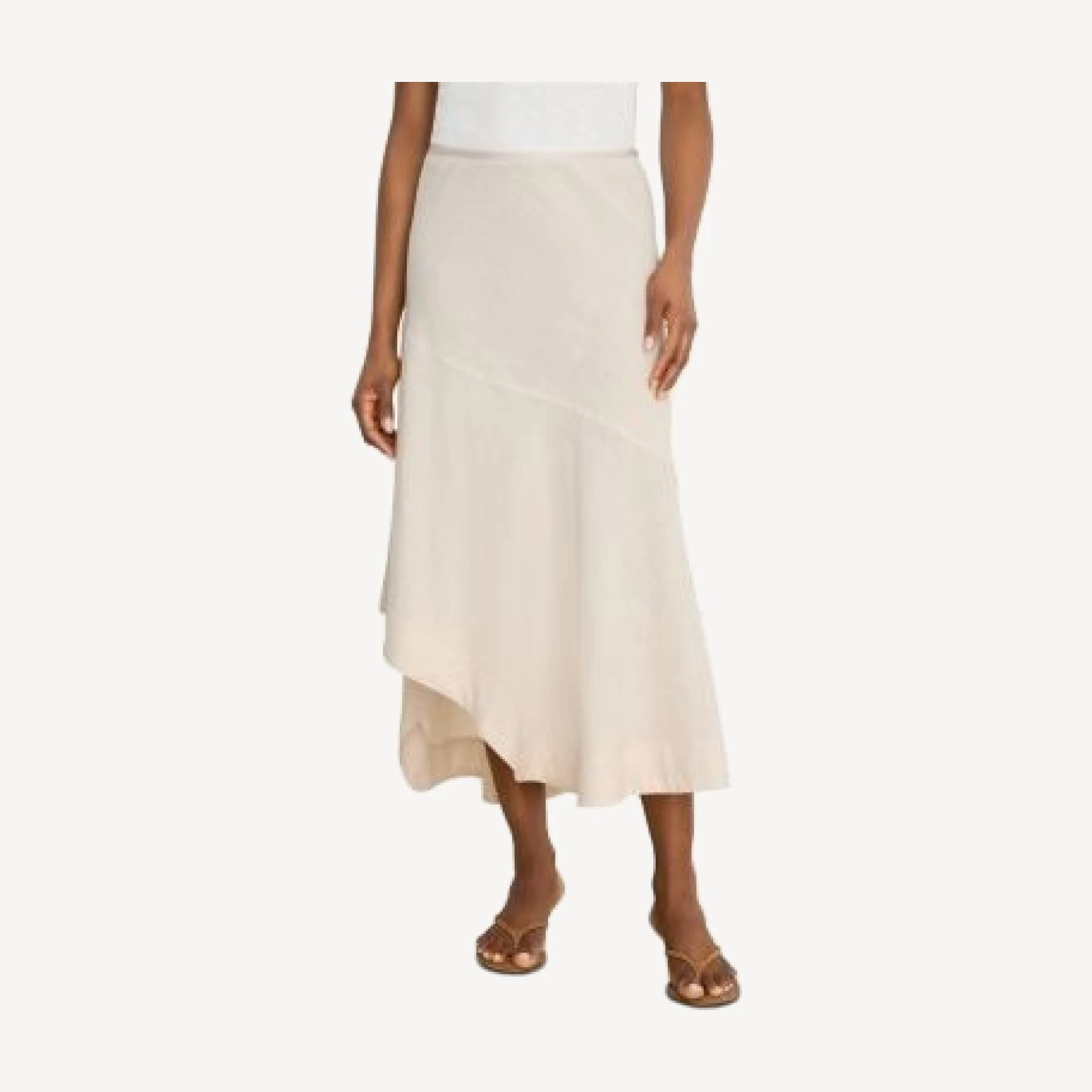 Nic+Zoe Long Engagement Rumba Linen Blend Skirt