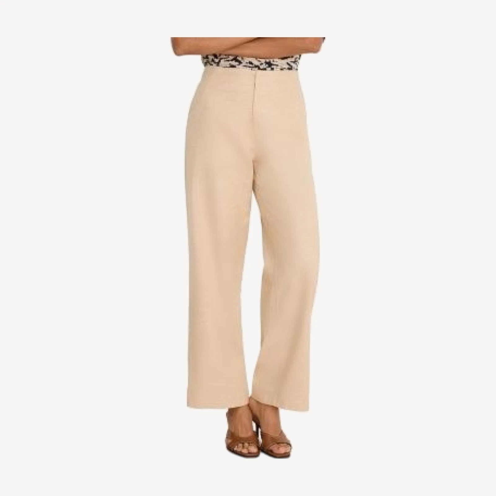 Nic+Zoe Lenox Wide Leg Linen Stretch Pants