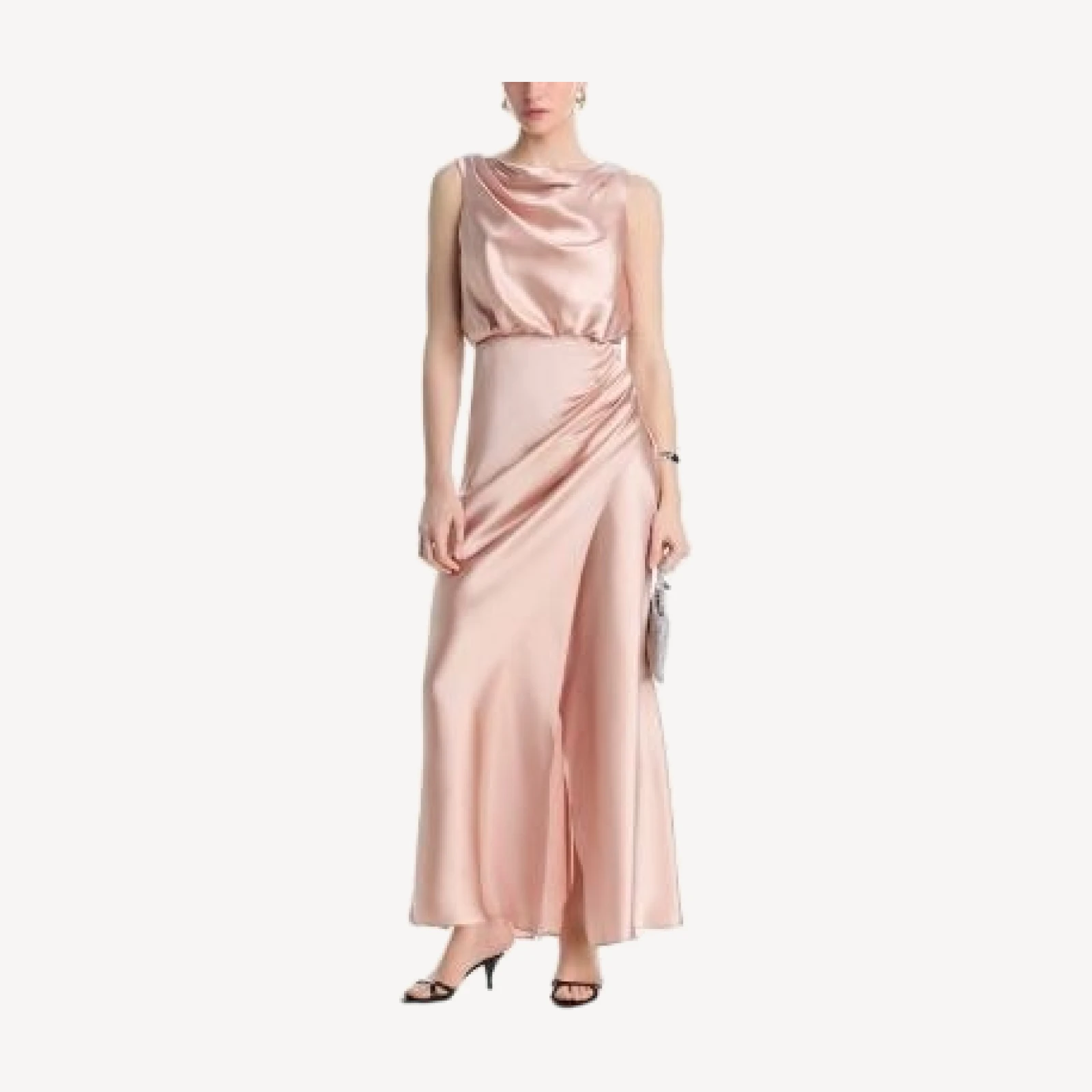 Aqua Draped Maxi Dress - Exclusive