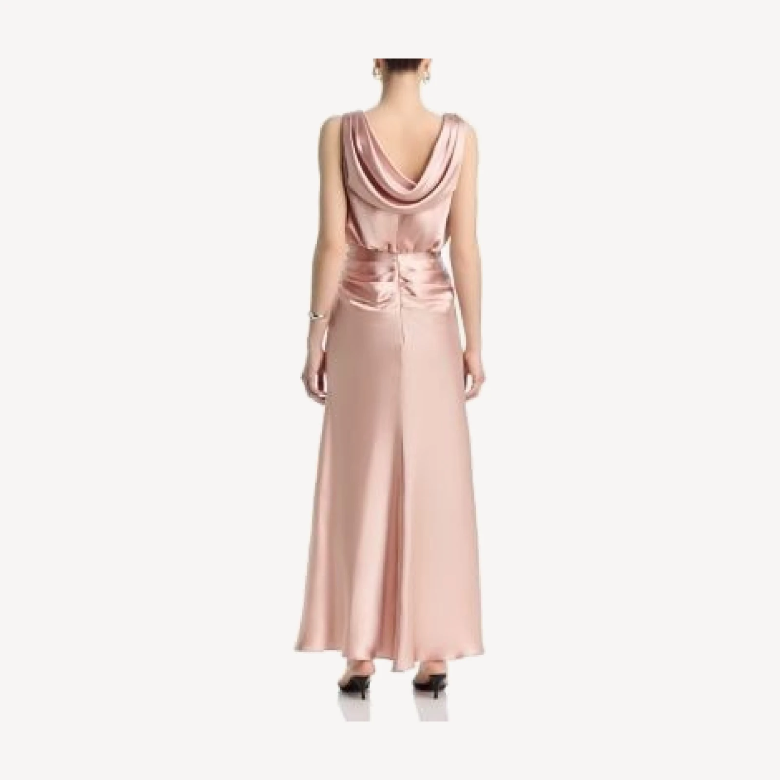 Aqua Draped Maxi Dress - Exclusive