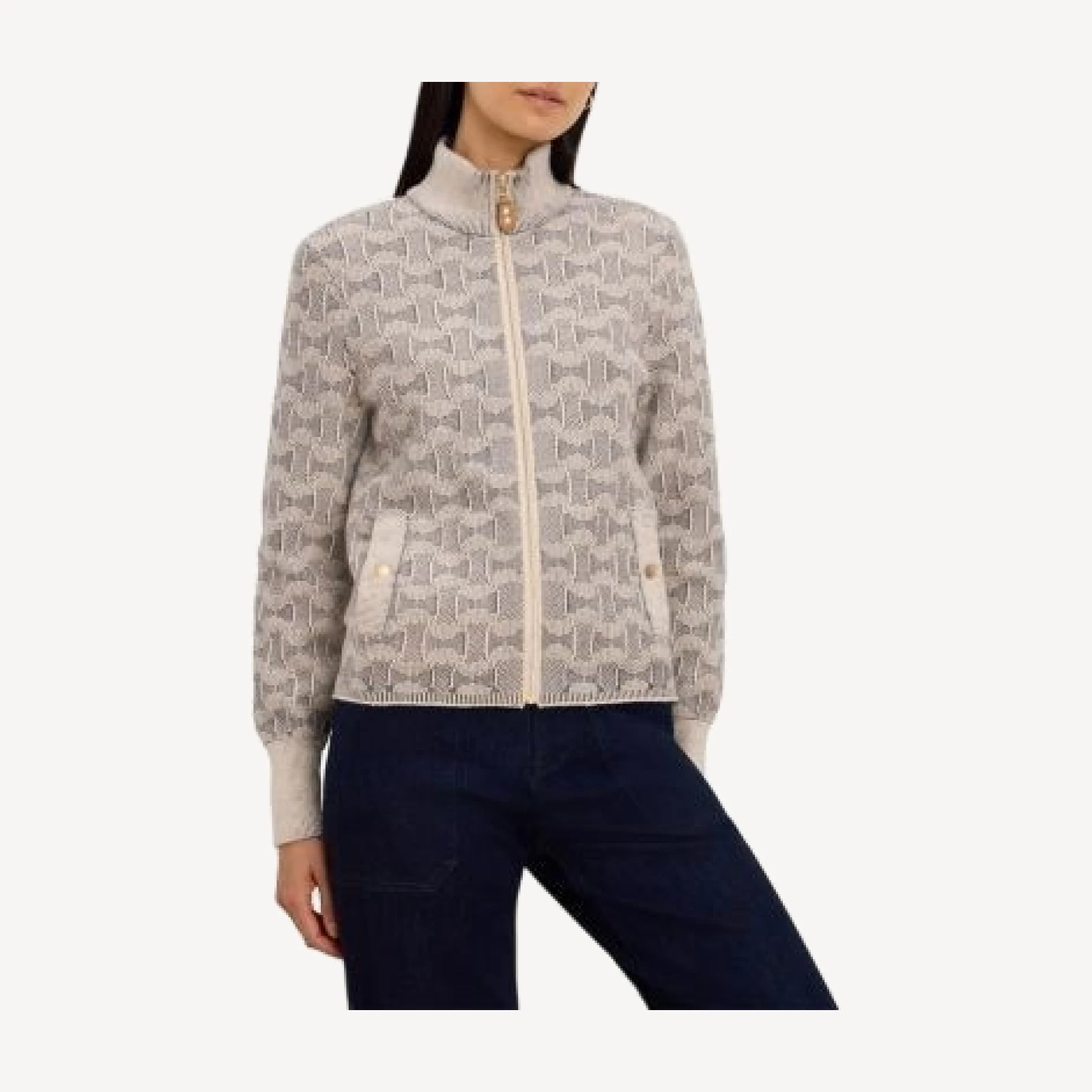 Nic+Zoe Dapper Swirl Knit Jacket