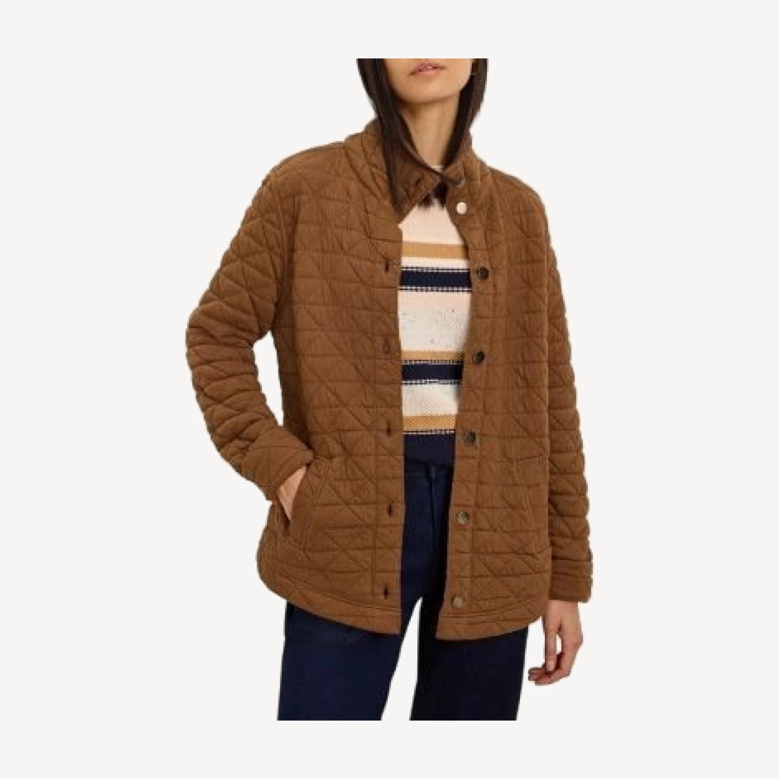 Nic+Zoe Quilted Femme Knit Jacket