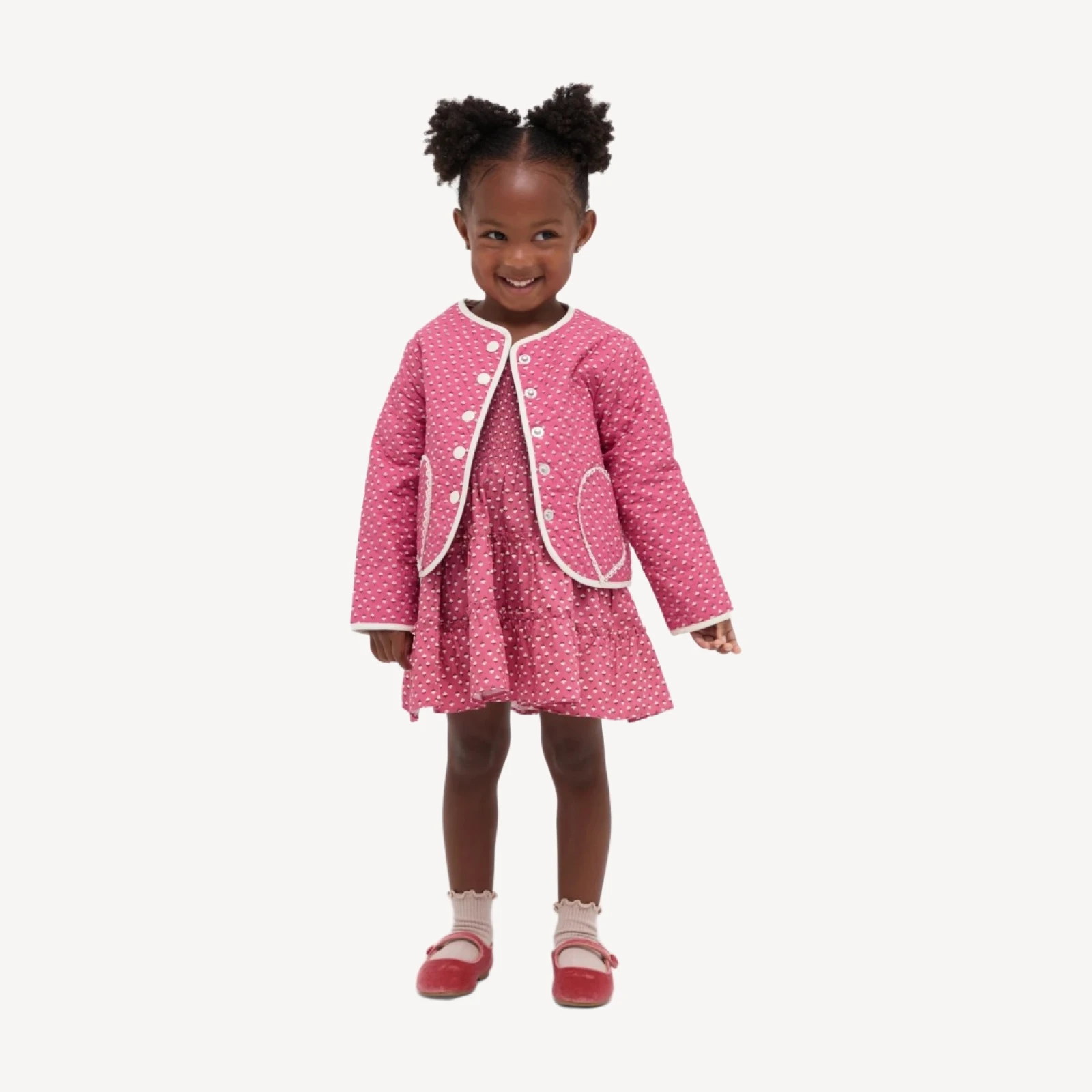 The Tiny McNally Jacket - Poppy Half Drop Rose