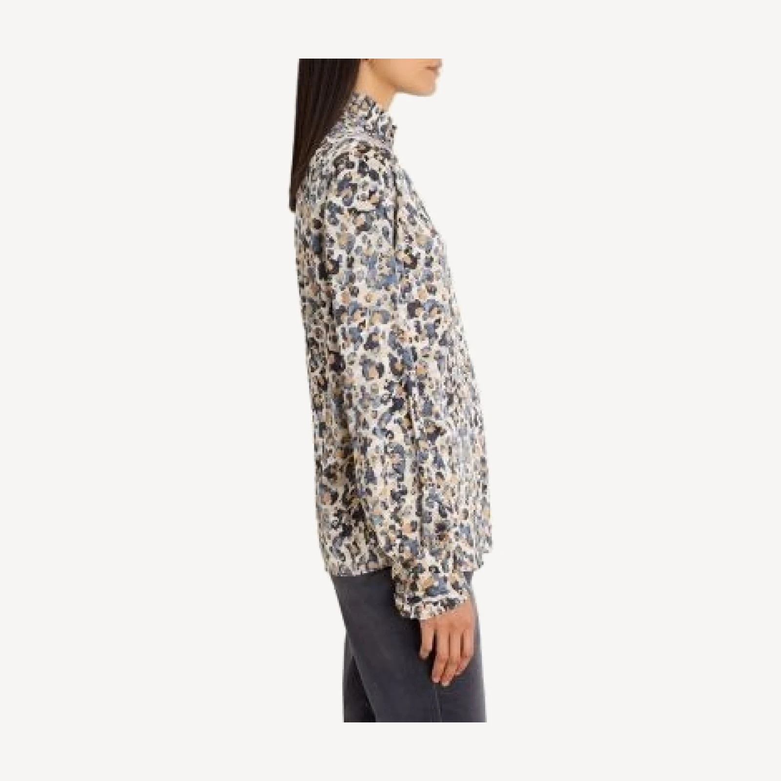 Nic+Zoe Gilded Flakes Ruffle Trim Shirt, photo 3