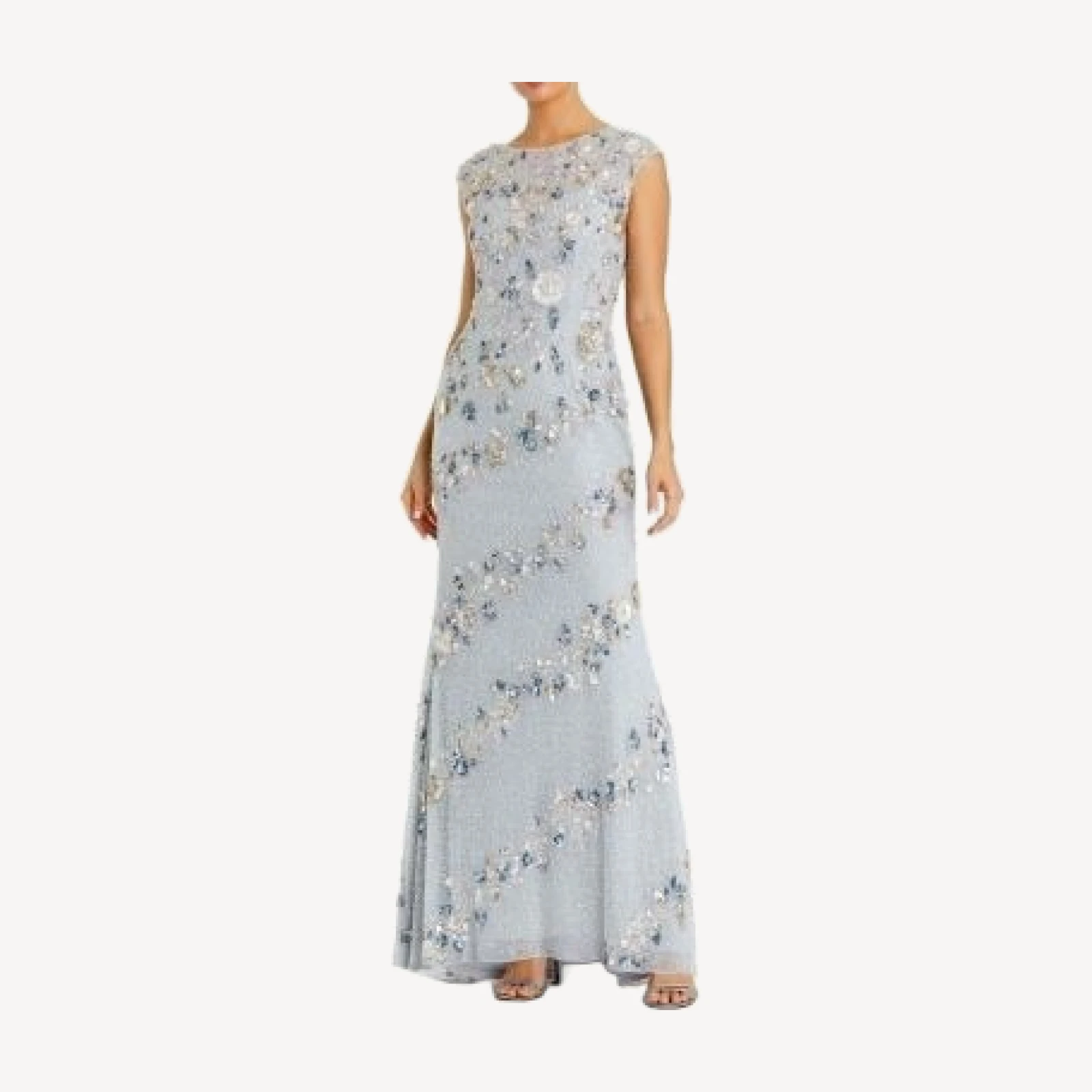 Mac Duggal Embellished Cap Sleeve Gown