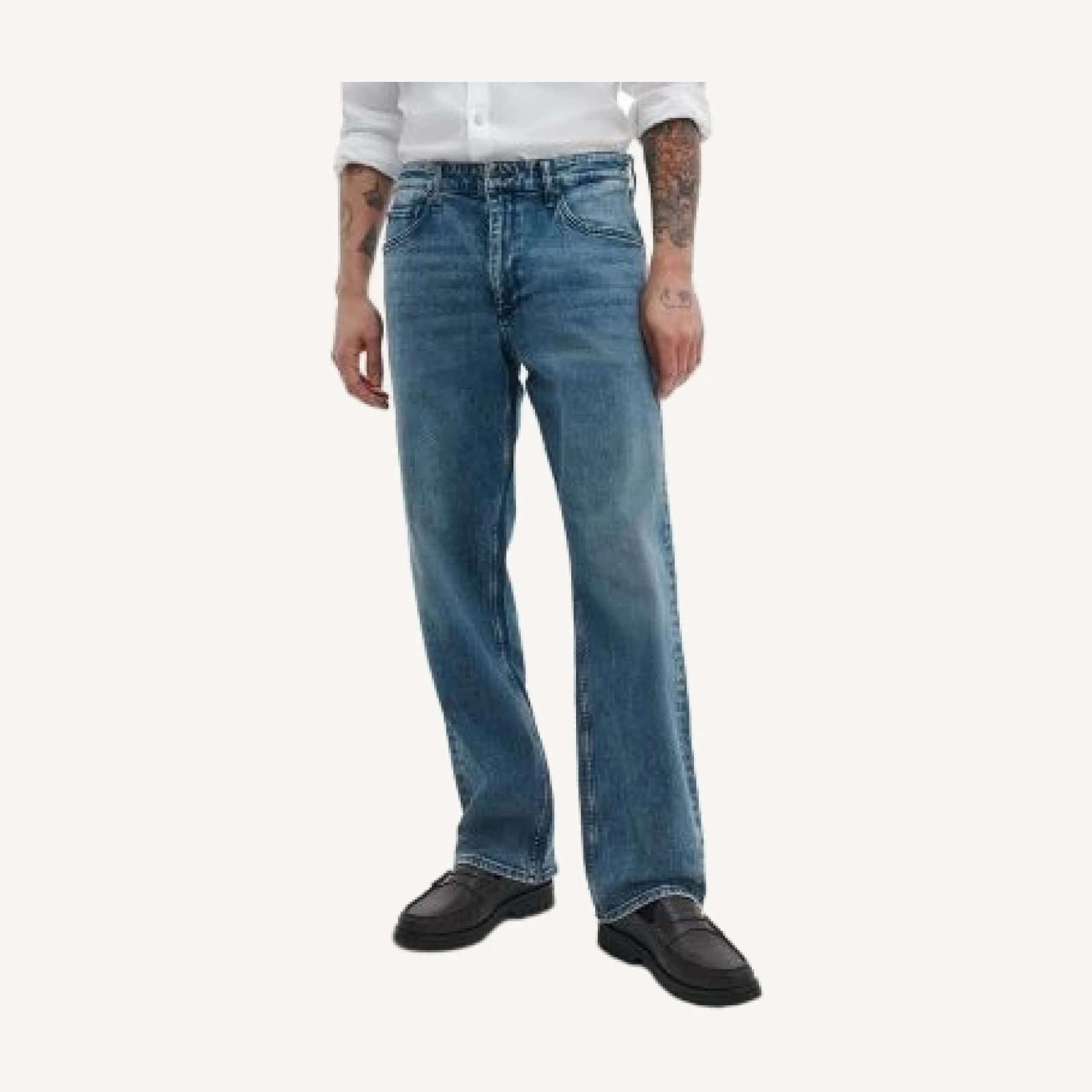 rag & bone Authentic Stretch Relaxed Fit Jeans in Damian Blue