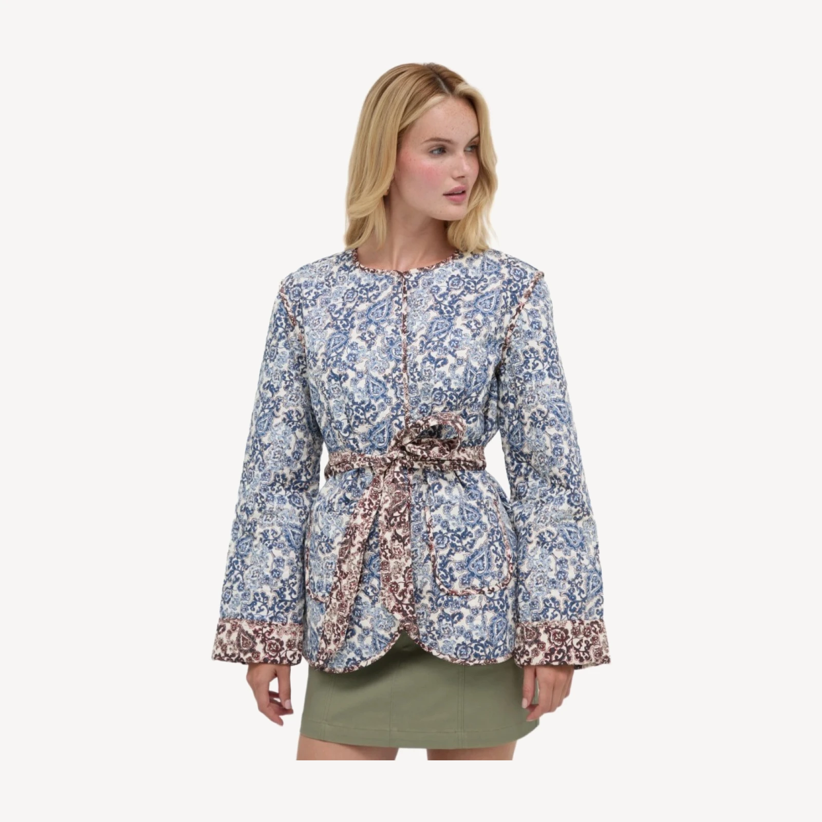 The Aspen Jacket - Chedworth Paisley Blue