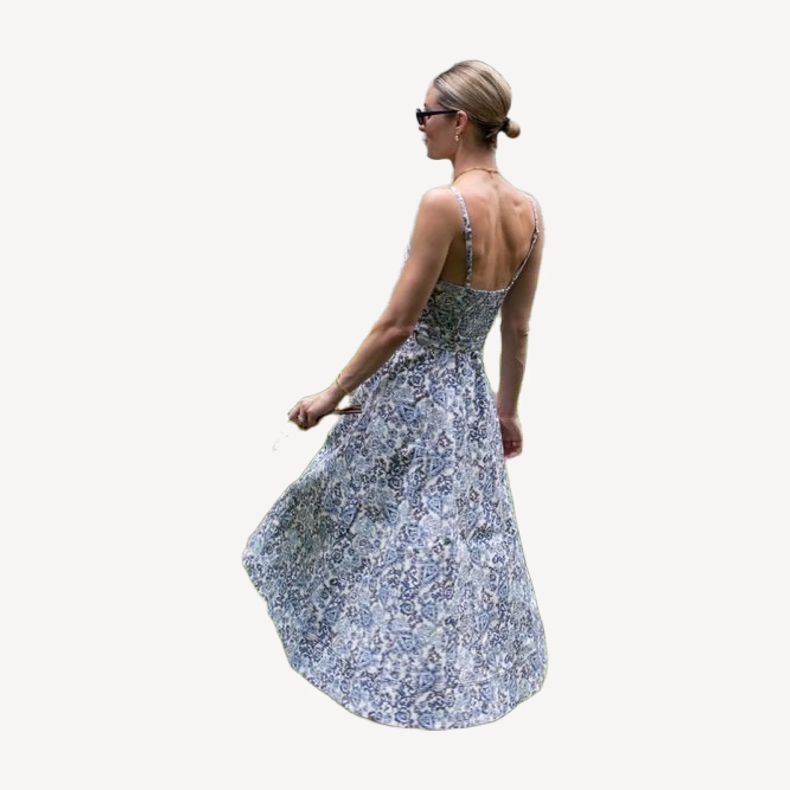 The Fiona Dress - Chedworth Paisley Blue