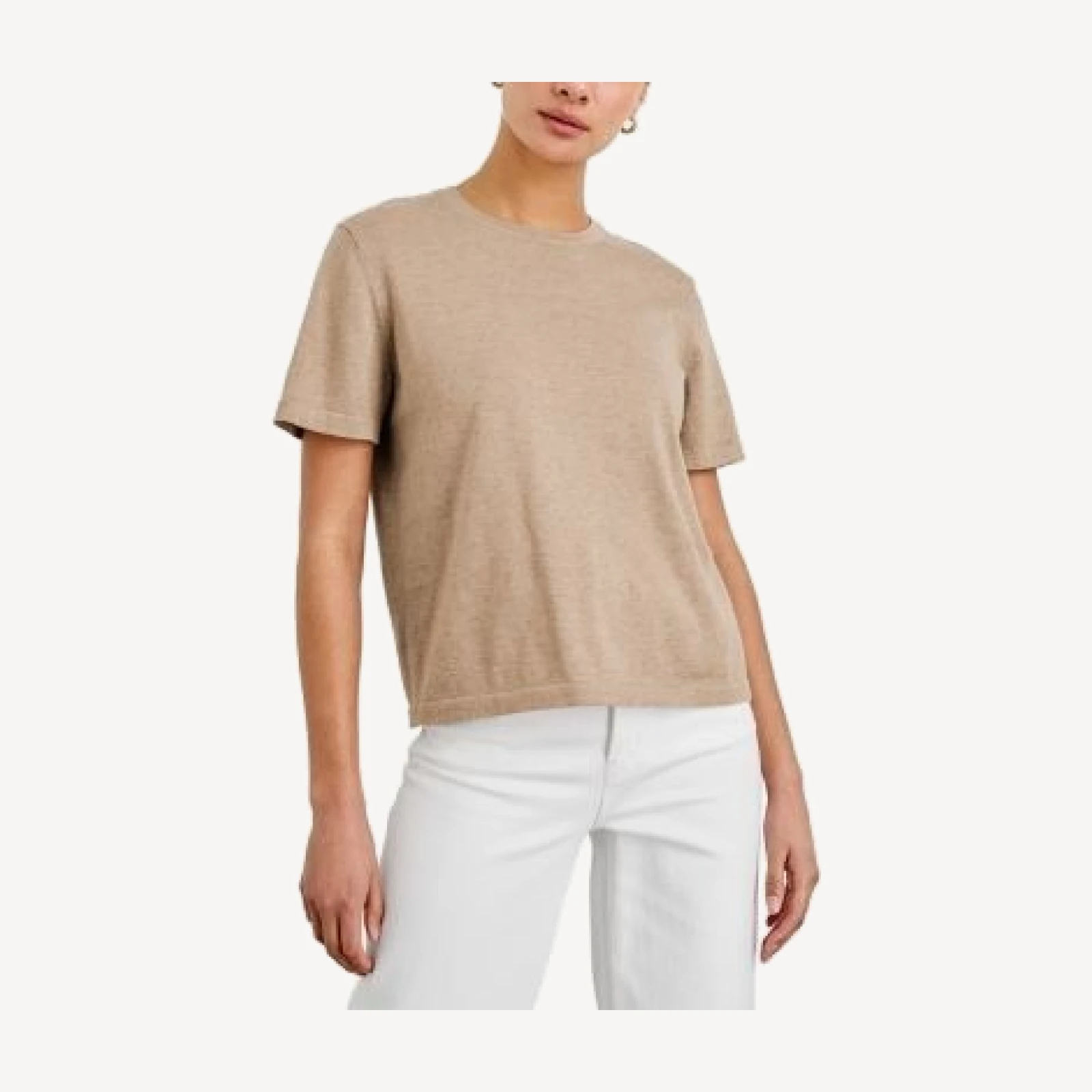 Rails Round Neck Cotton-Blend Sweater Top