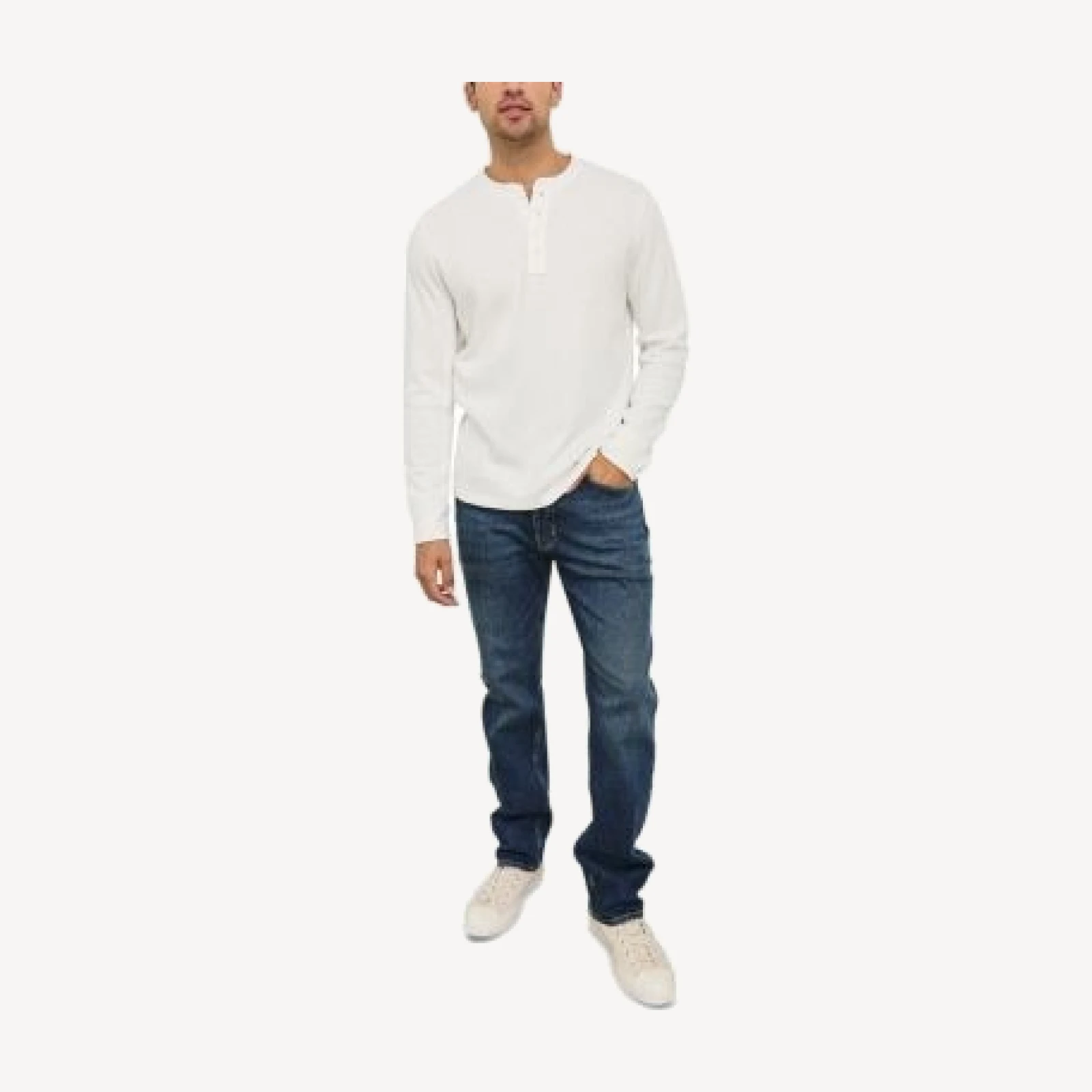 Rails Soto Cotton Blend Knit Henley Sweater