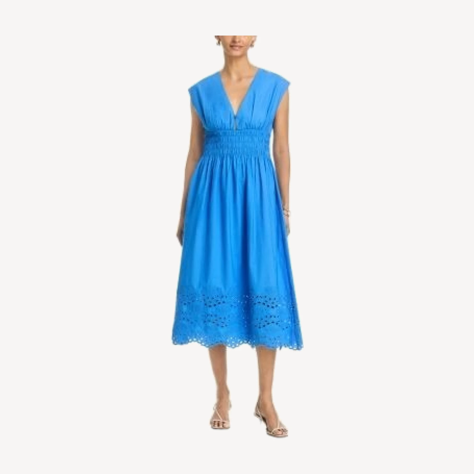 Rails Roxanne Smocked Waist Midi Dress