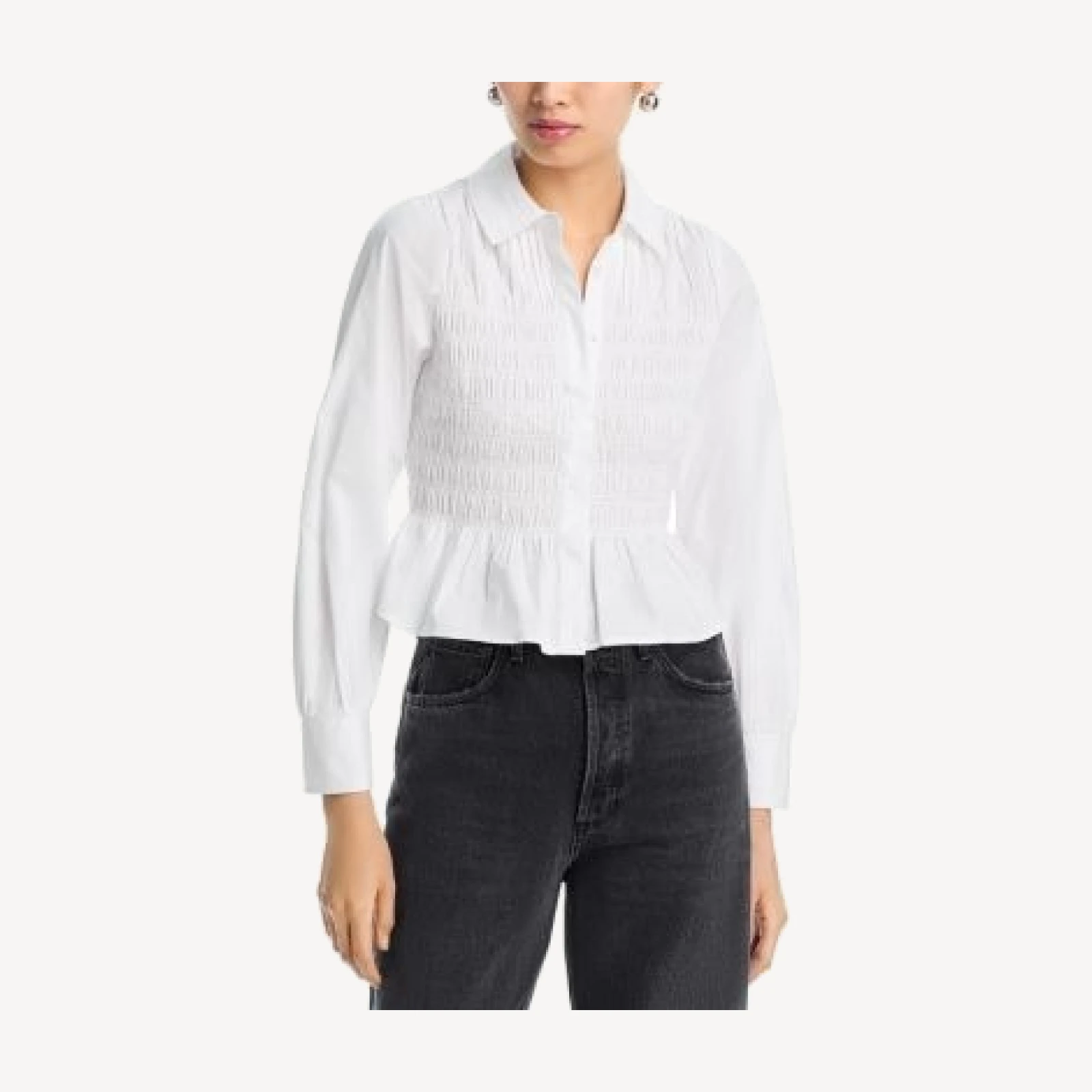 Rails Bradshaw Smocked Peplum Blouse