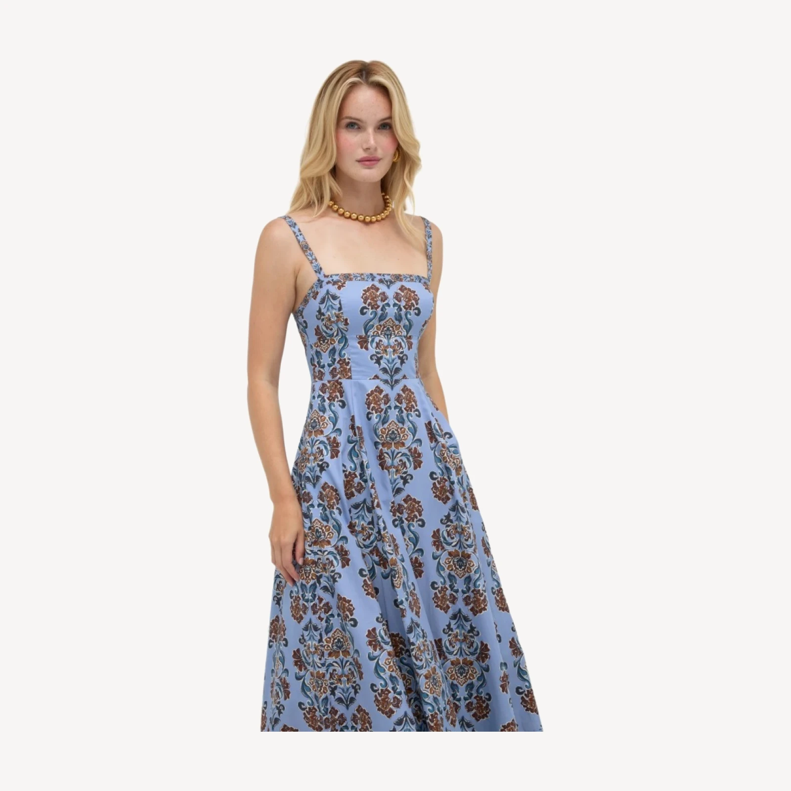 The Margot Dress - Stowell Medallion Iris