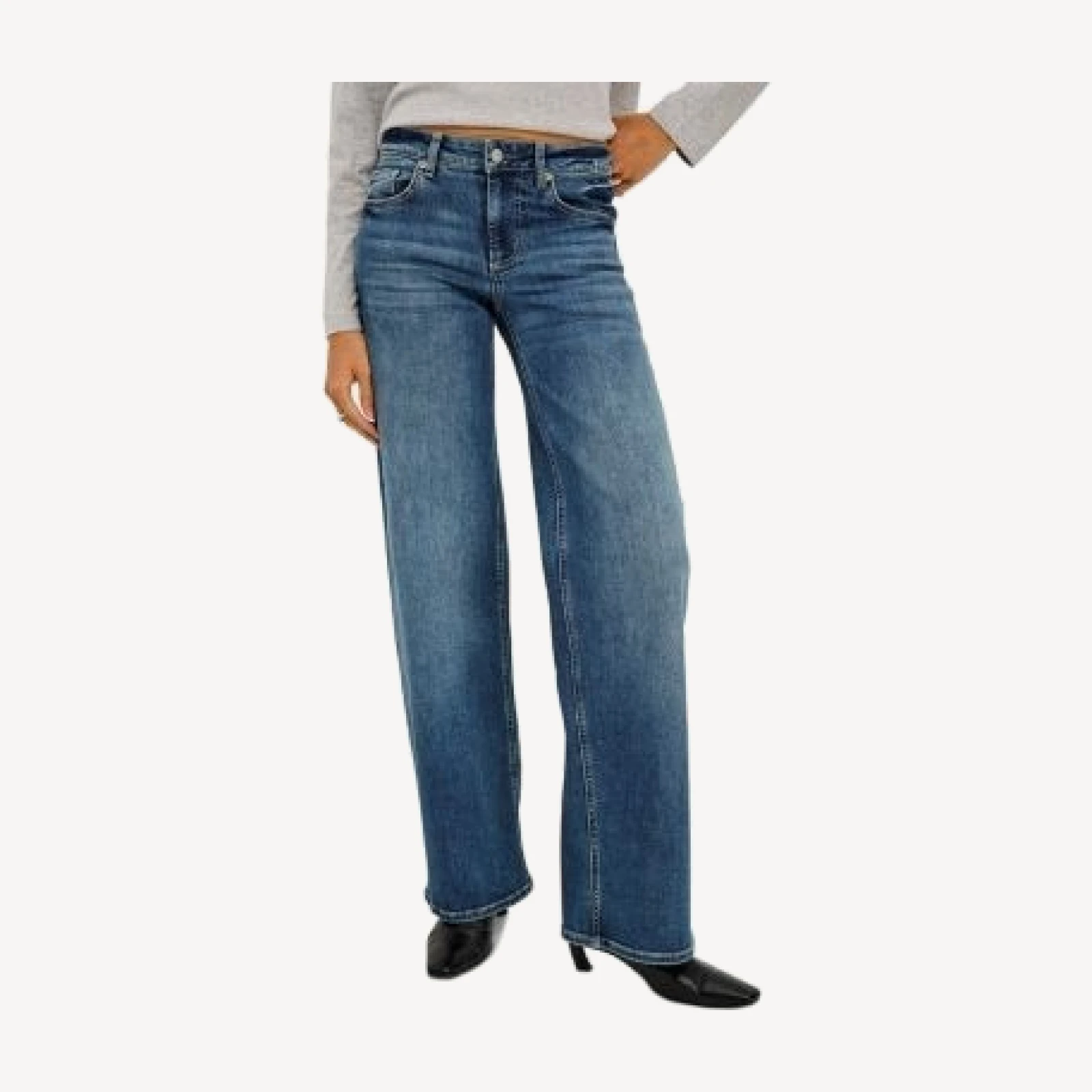 Rails Getty Cotton Stretch Low Rise Jeans in Lagoon