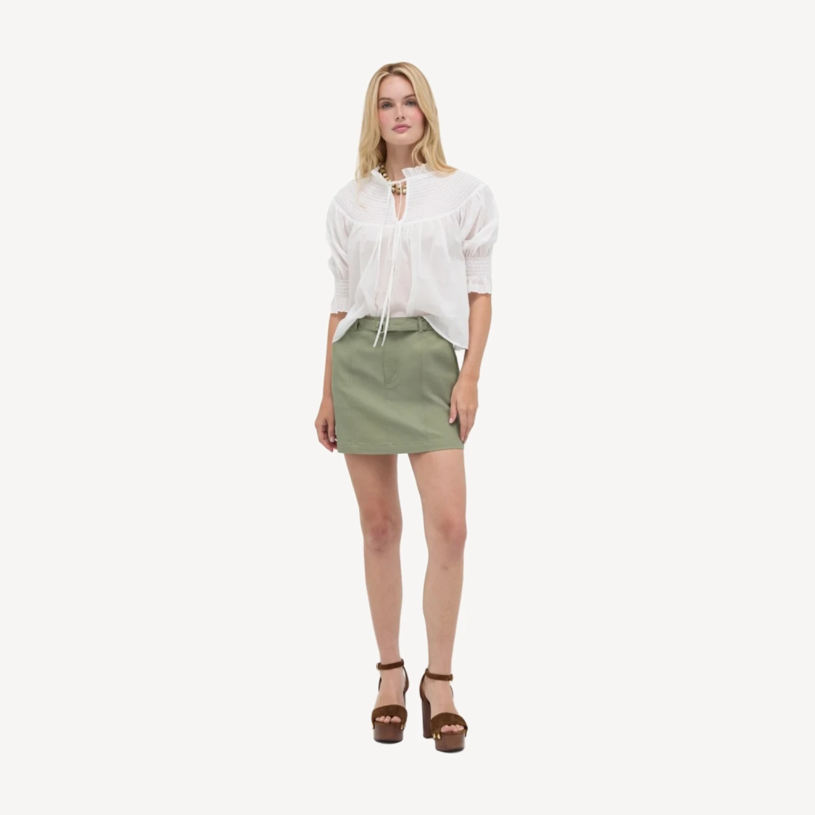 The Carley Skirt - English Sage