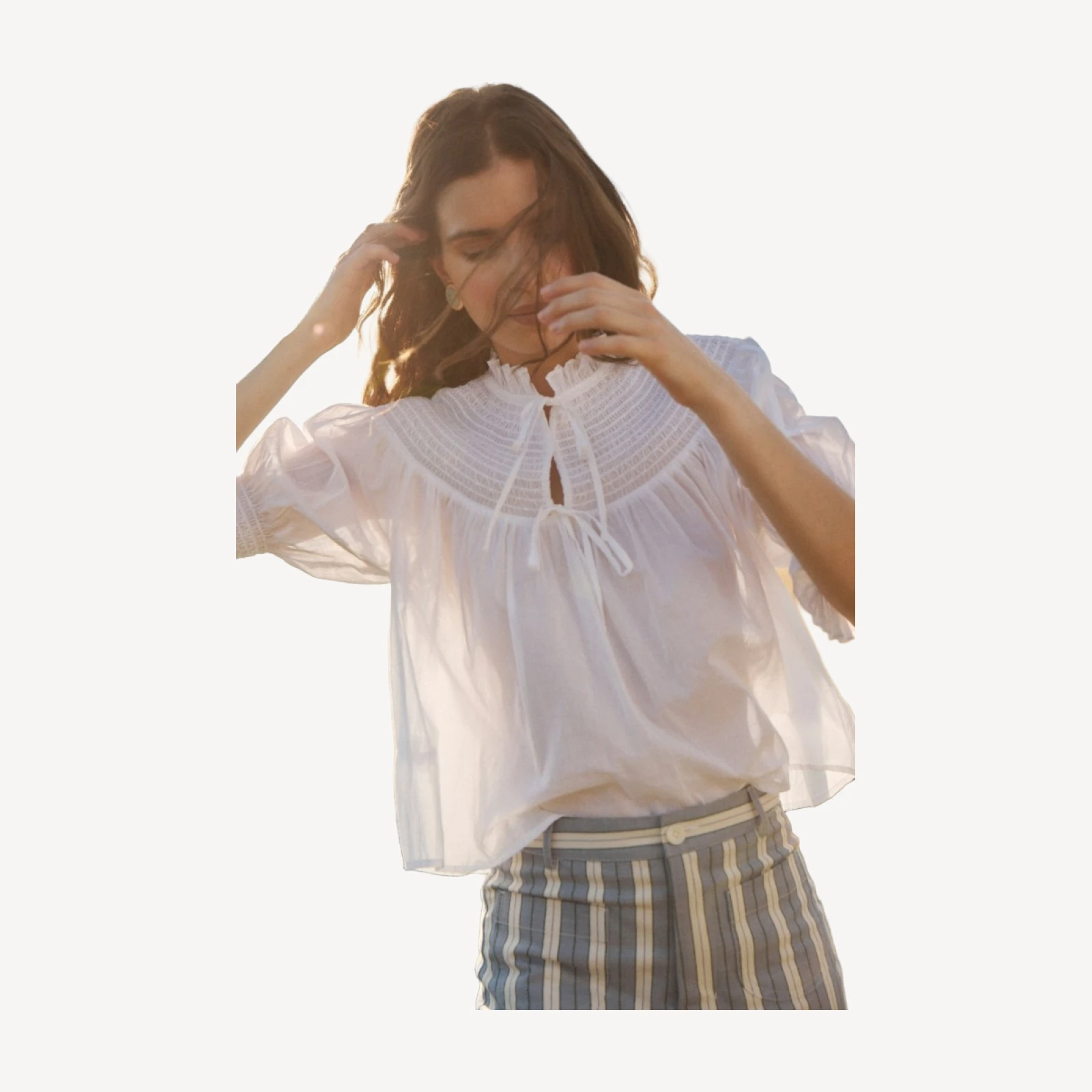 The Zinnia Top - White