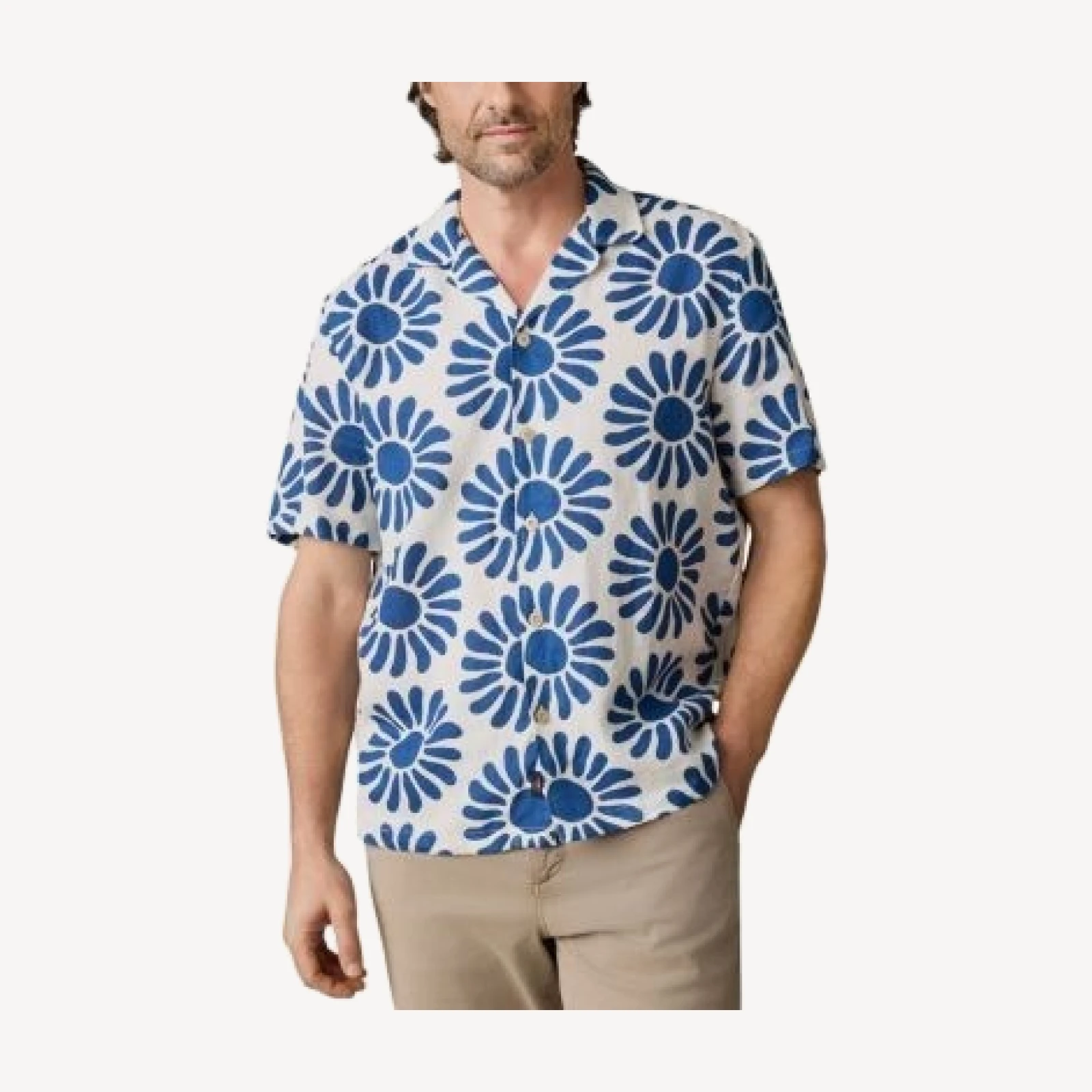 Faherty Relaxed Fit Sun Pattern Shirt