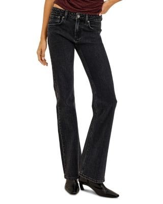 Rails Fremont Cotton Stretch Low Rise Jeans in Blackjack