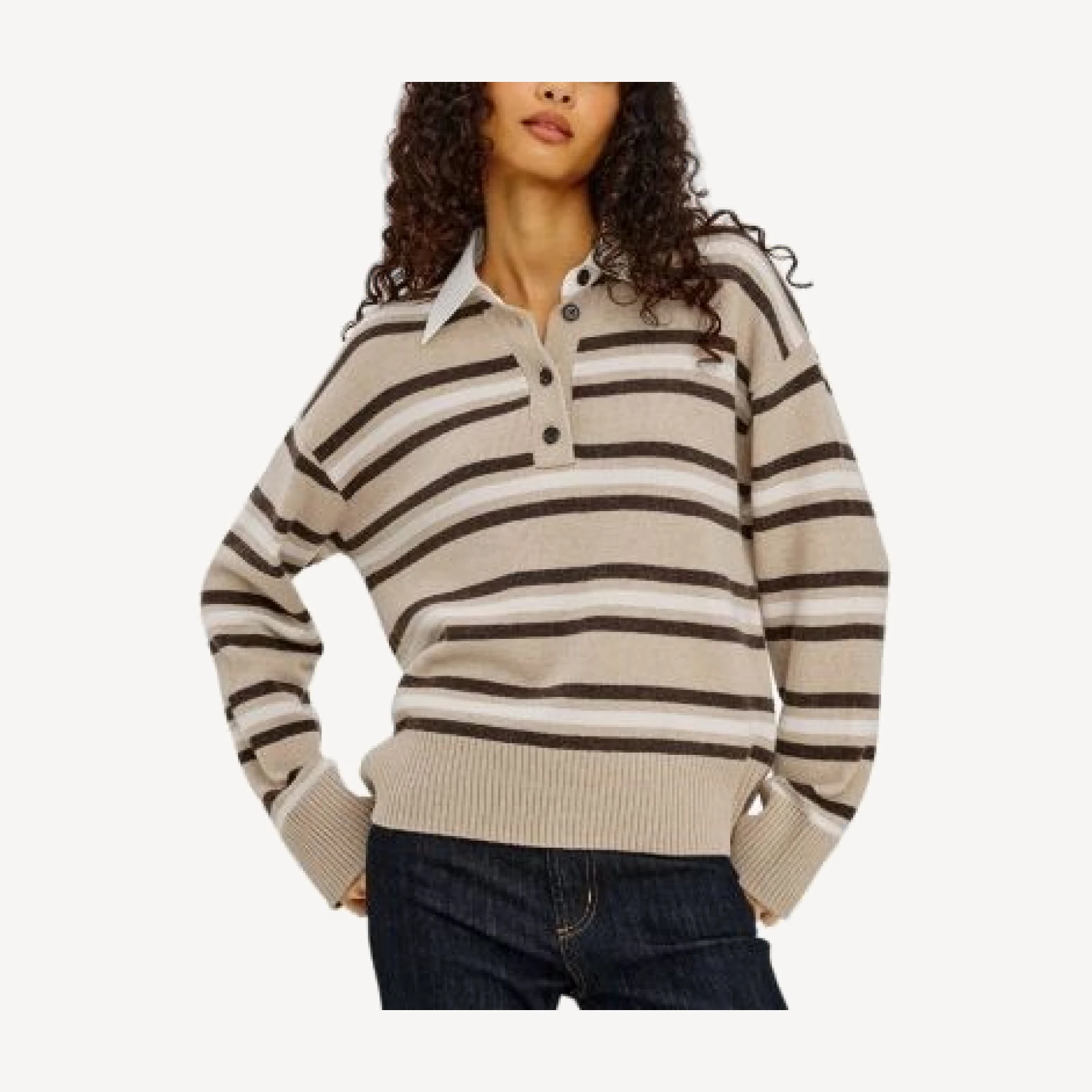 Rails Paxton Contrast Collar Sweater