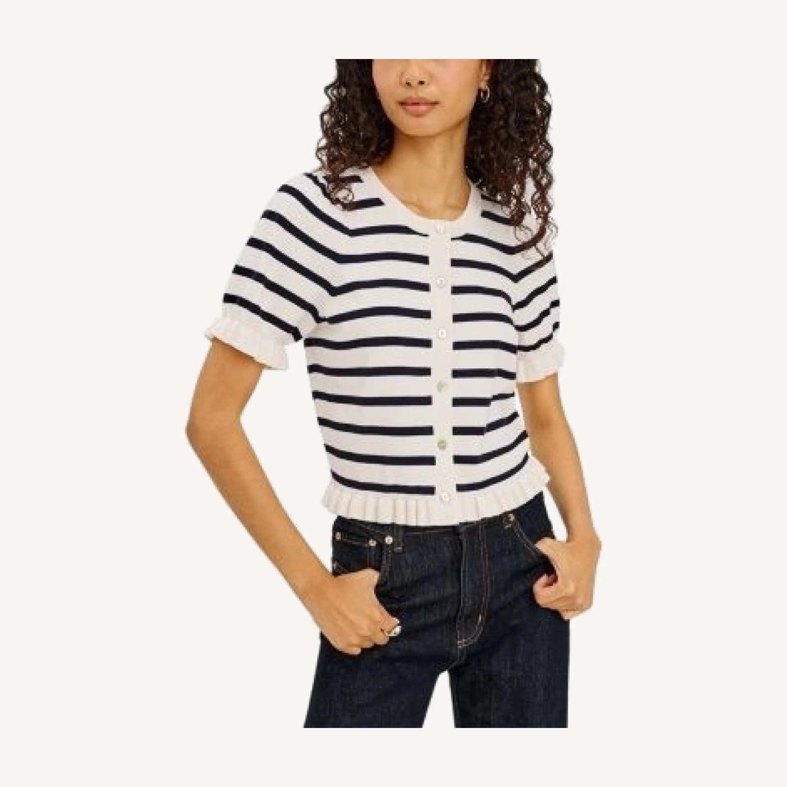 Rails Lora Crewneck Cardigan Sweater