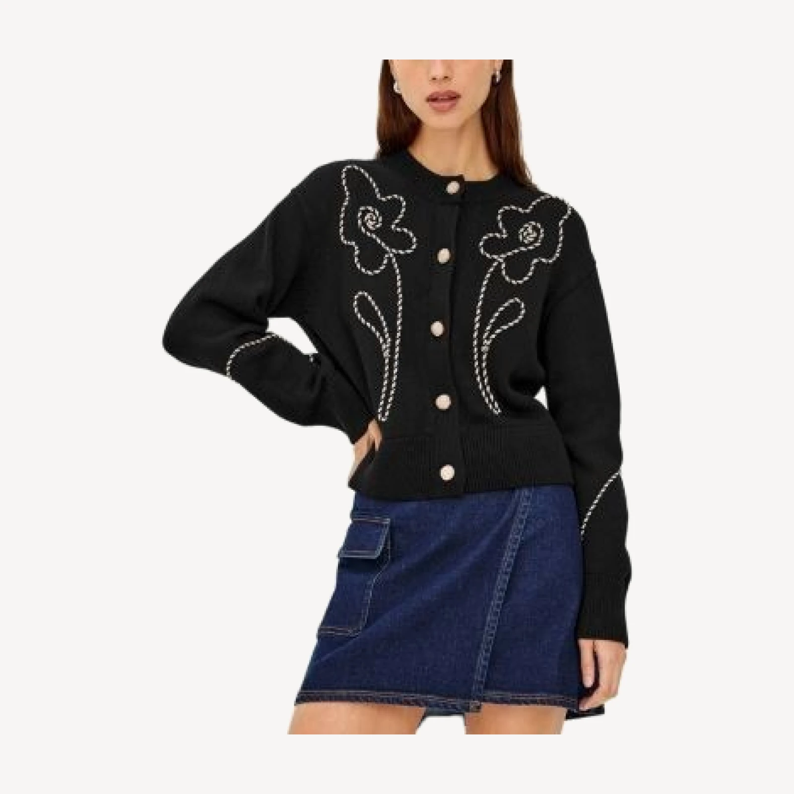 Rails Sybil Cotton Braid Trim Cardigan