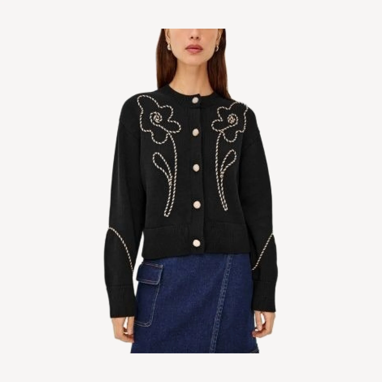 Rails Sybil Cotton Braid Trim Cardigan