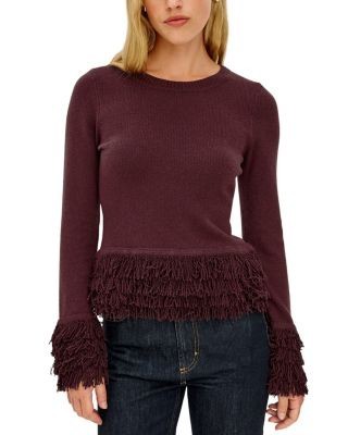 Rails Carmen Fringe Crewneck Top