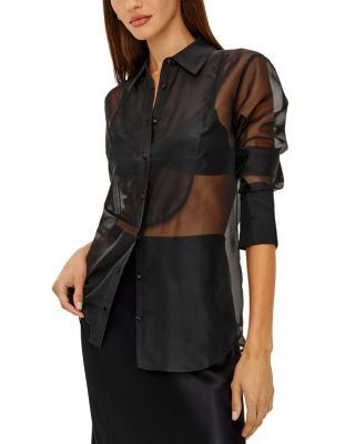 Rails Bretton Sheer Collared Shirt