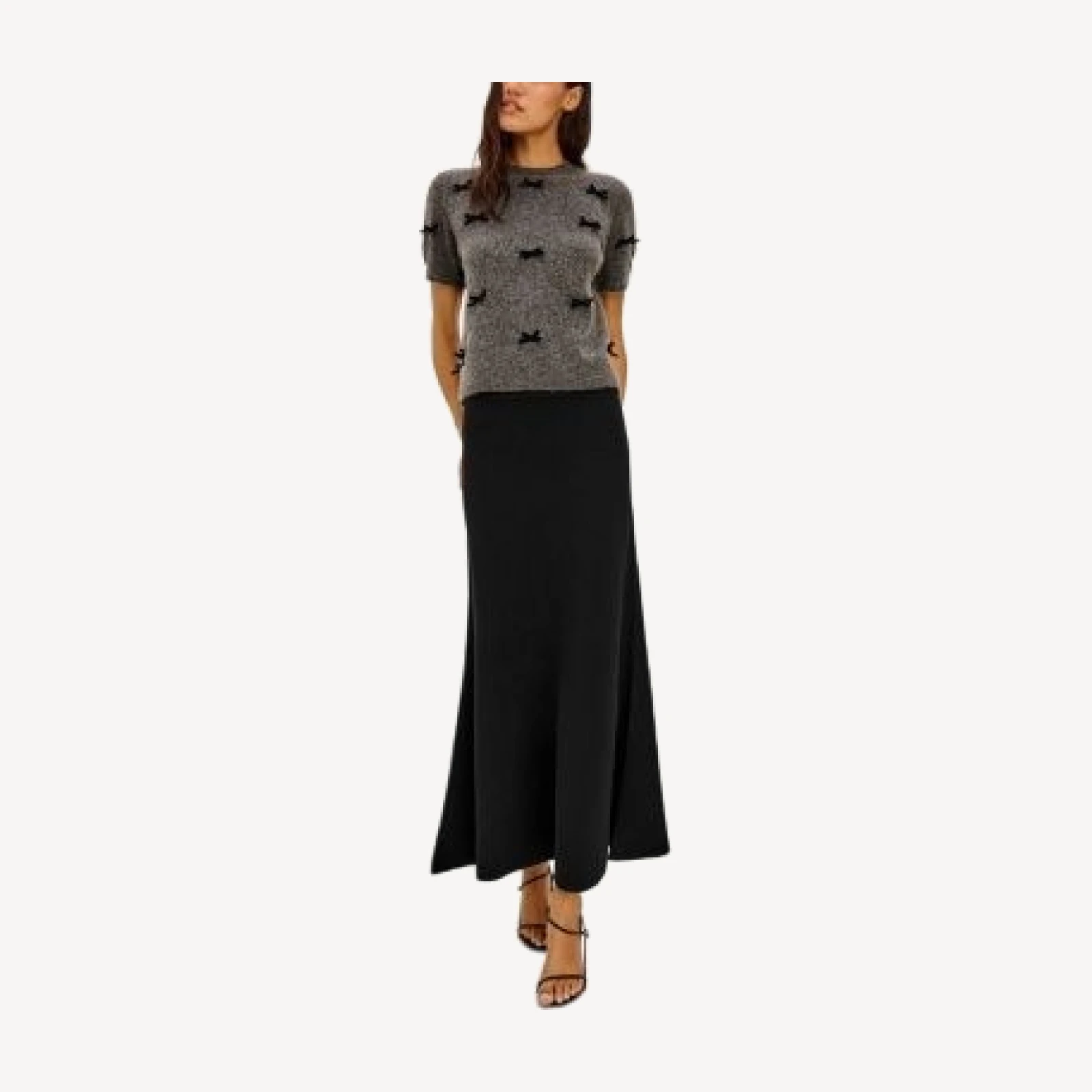 Rails Michele Bow Embellished Crewneck Sweater