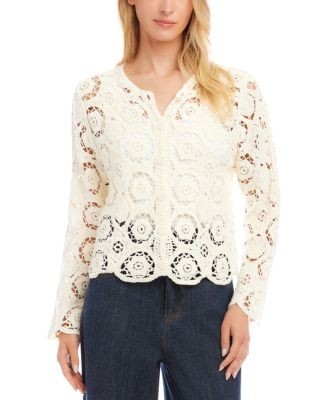 Karen Kane Crocheted Soft Jacket