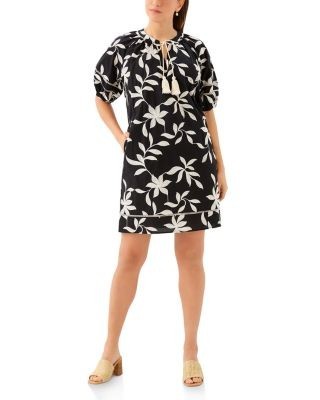 Karen Kane Puff Sleeve Tassel Dress