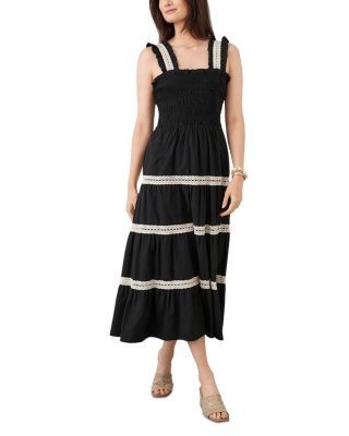 Karen Kane Sleeveless Tiered Midi Dress
