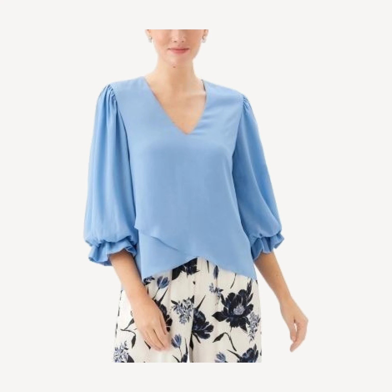 Karen Kane Crossover Hem Top