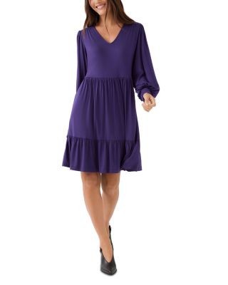 Karen Kane Long Sleeved Tiered Dress