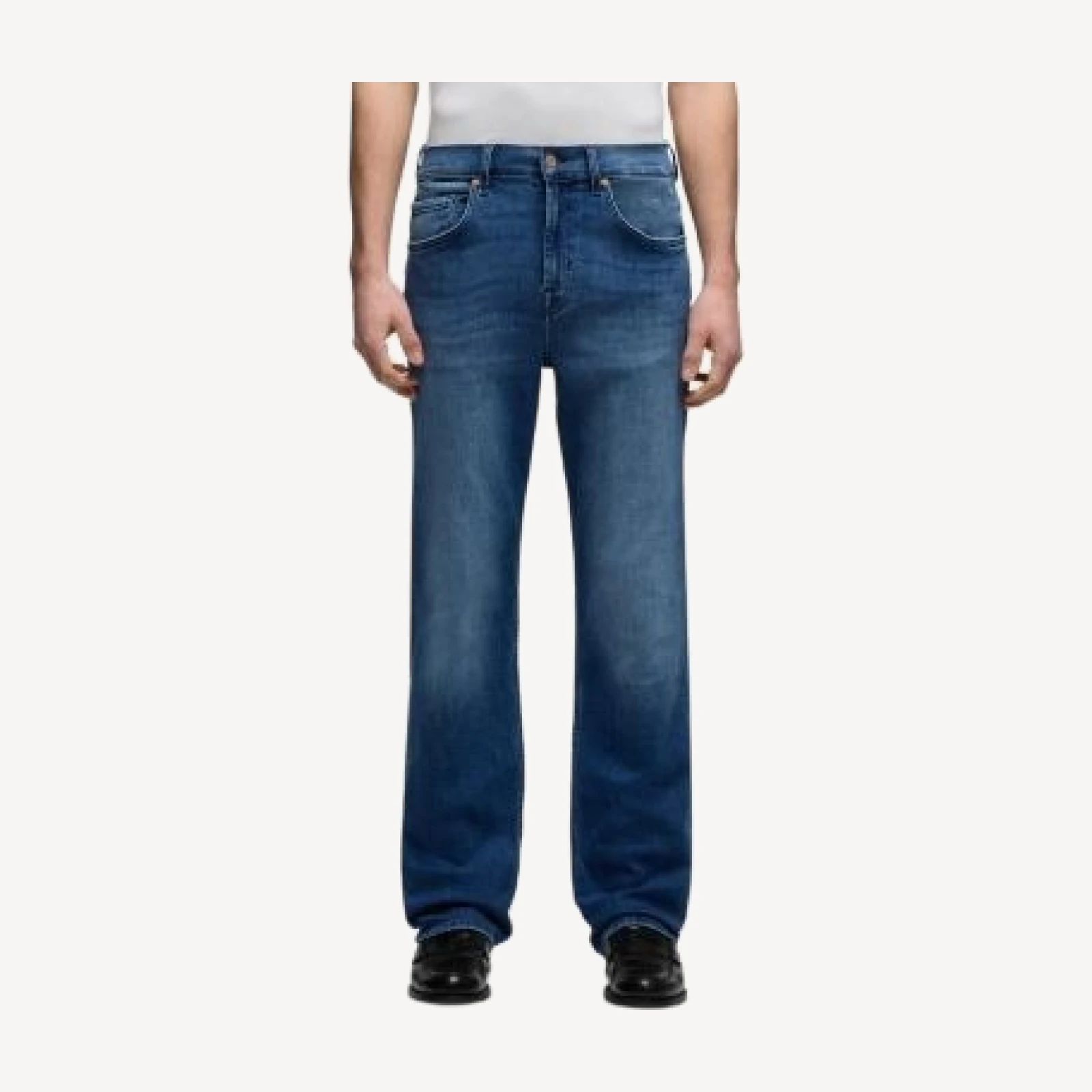 7 For All Mankind Austyn Relaxed Straight Fit Cotton Blend 33 Jeans in Homestead