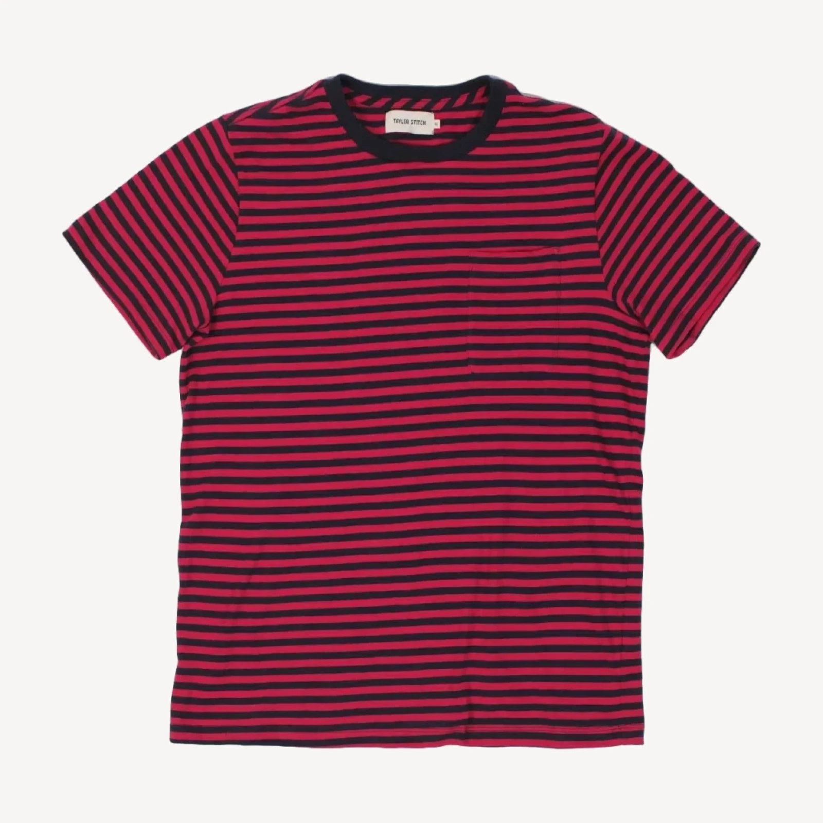 The Sequoia Stripe Tee in Navy & Red