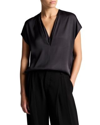 Vince Double V Neck Top