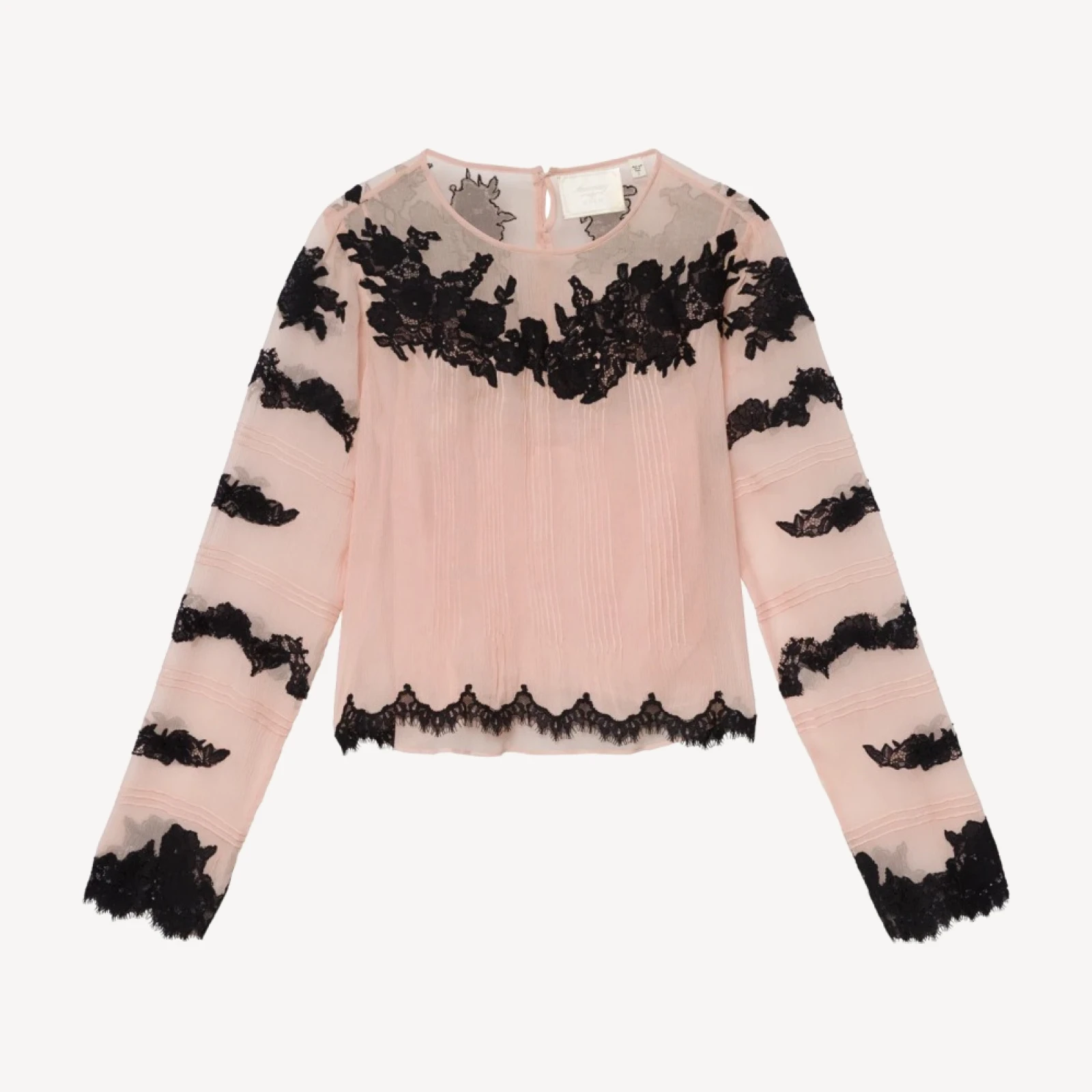 ALBERTINE ANNIVERSARY TOP -- SOFT PEACH