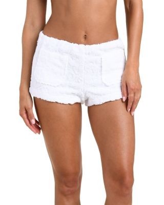 L'Agence Amiya Ornate Terry Hot Shorts Swim Cover-Up