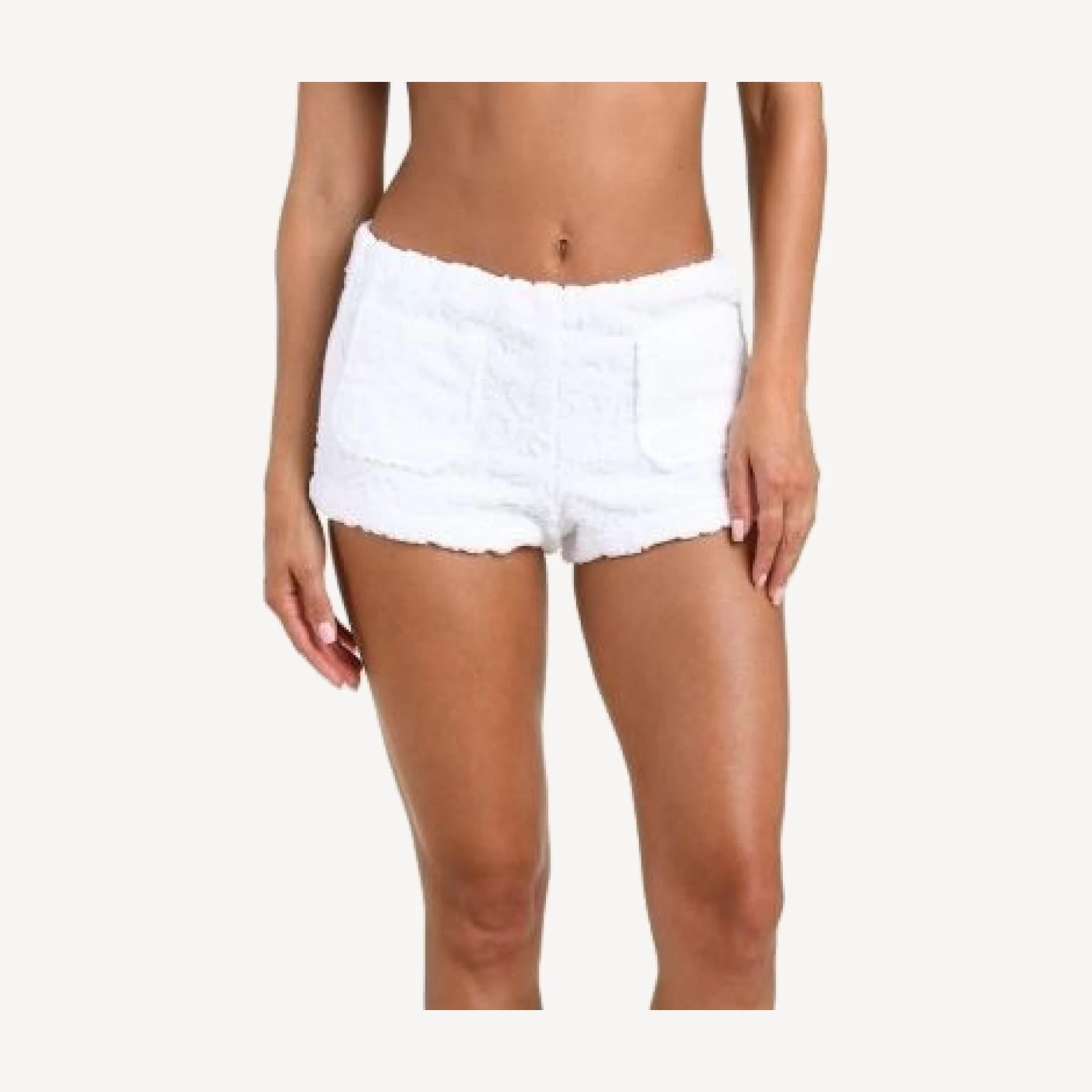 L'Agence Amiya Ornate Terry Hot Shorts Swim Cover-Up