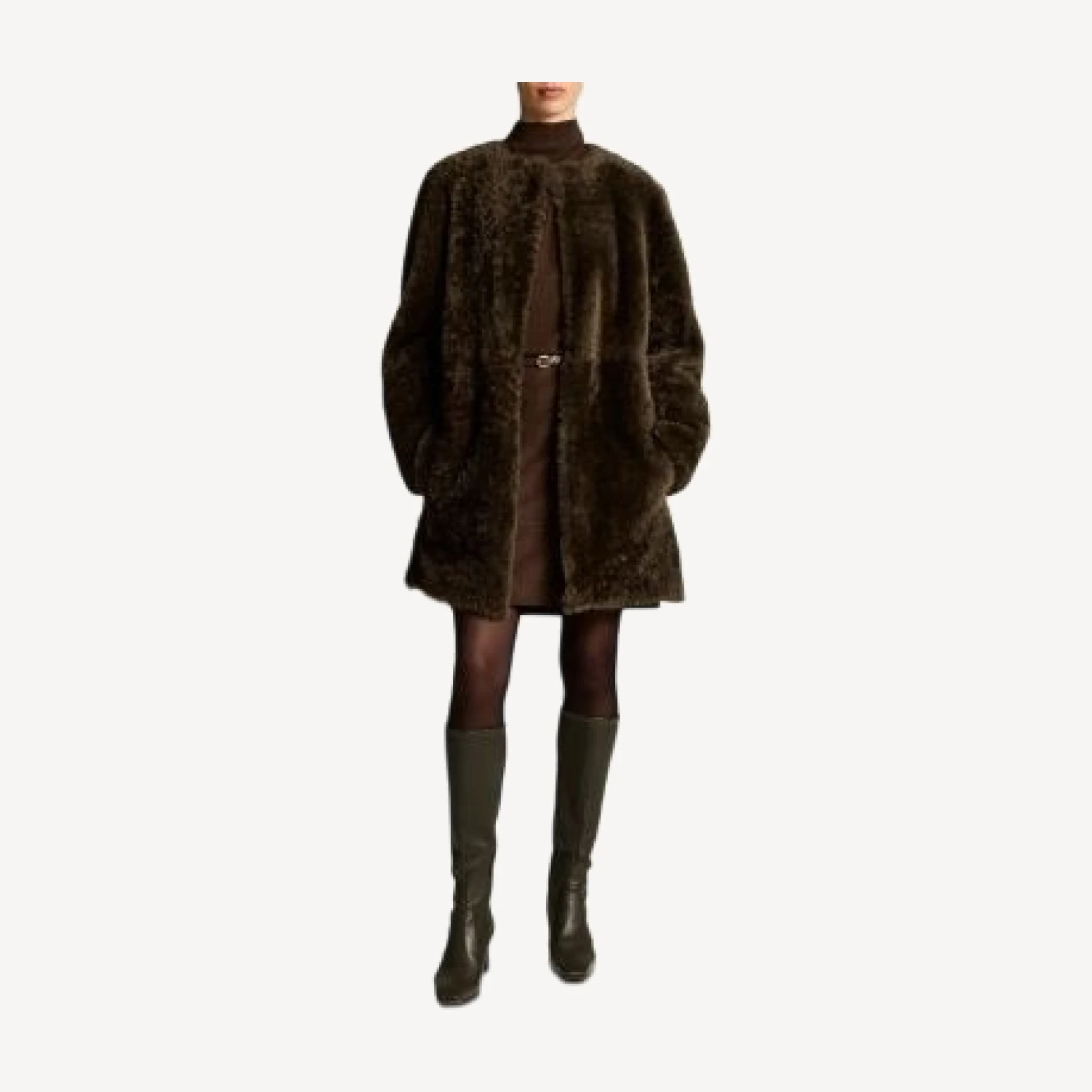 Vince Reversible Shearling Car Coat